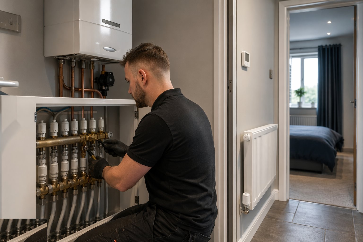 Balance the system — TRVs & Heating Controls, step 5