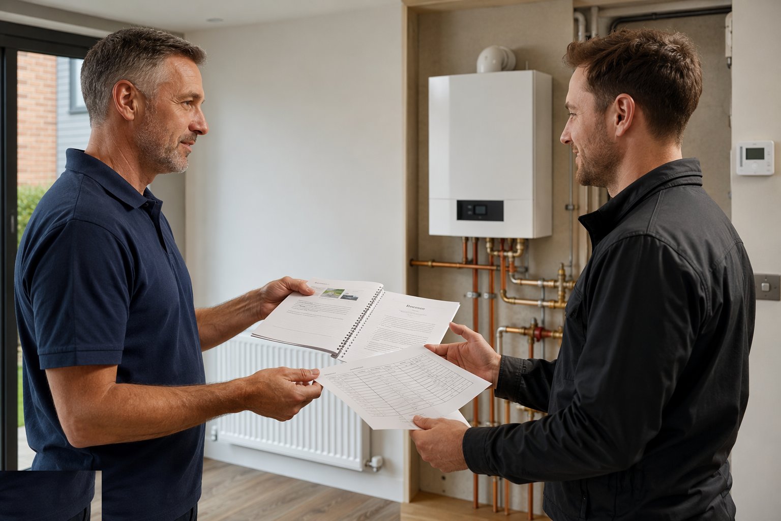 Hand over — settings, records and the seasonal briefing — TRVs & Heating Controls, step 8