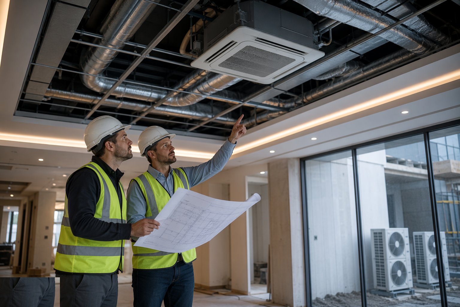 Confirm loads, layout and routes — Ventilation & Air Conditioning, step 1