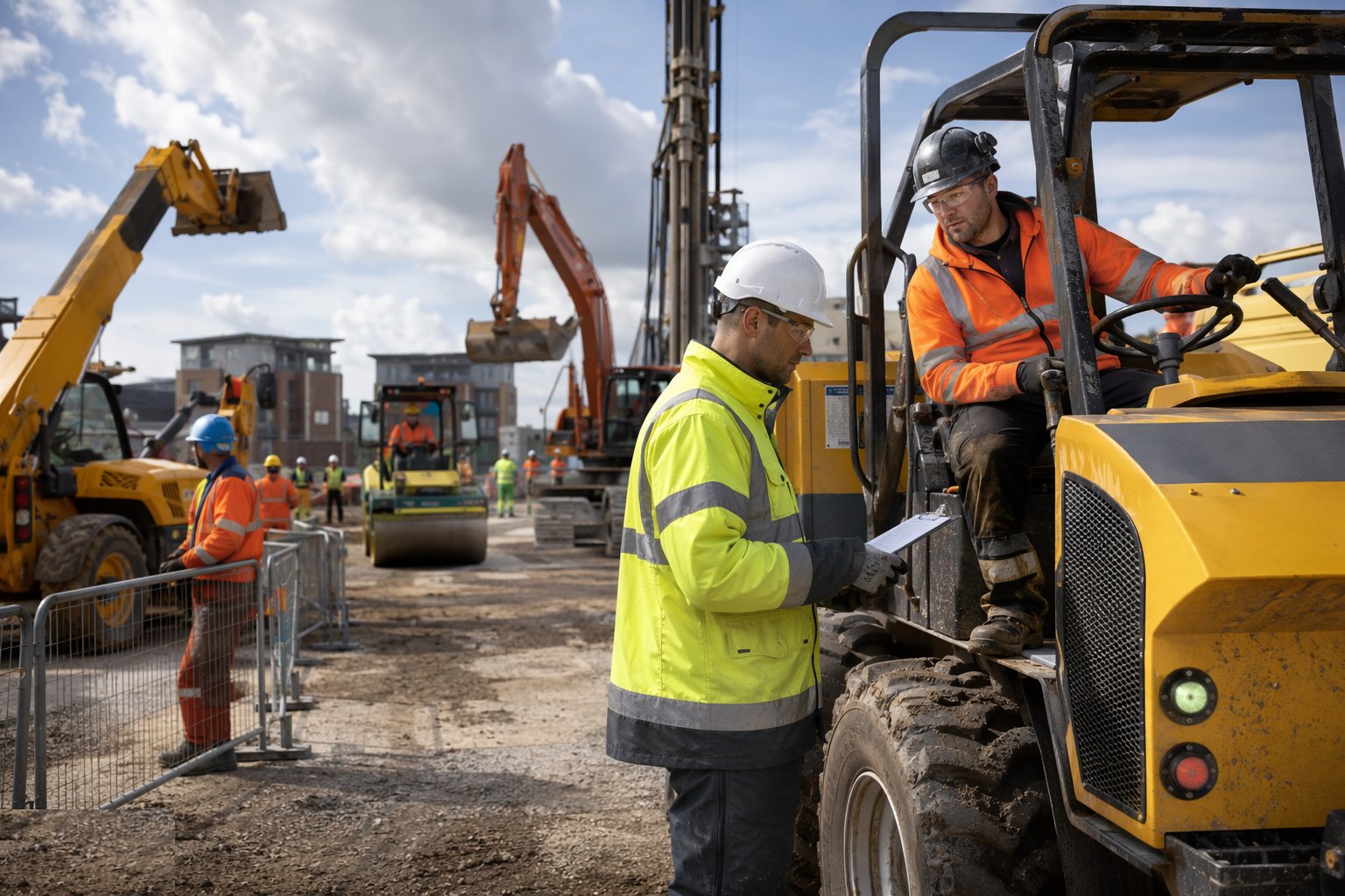 Induct, inspect and maintain on site — Construction Plant and Equipment, step 6