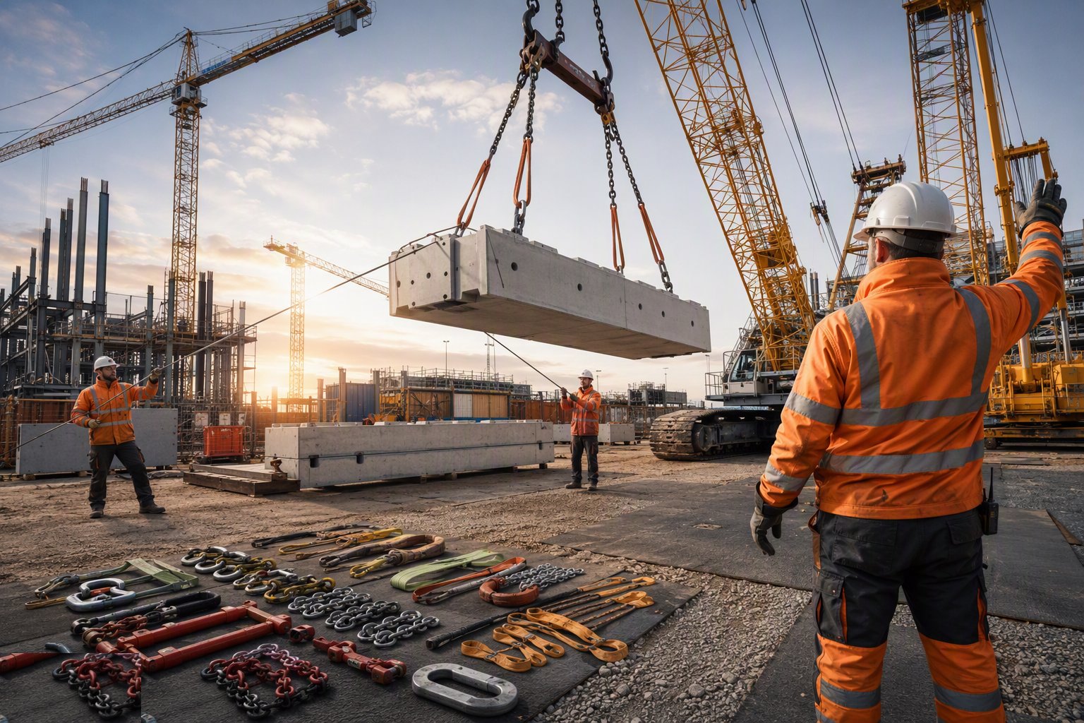 Rig and execute the lifts — Craneage and Lifting Operations, step 6