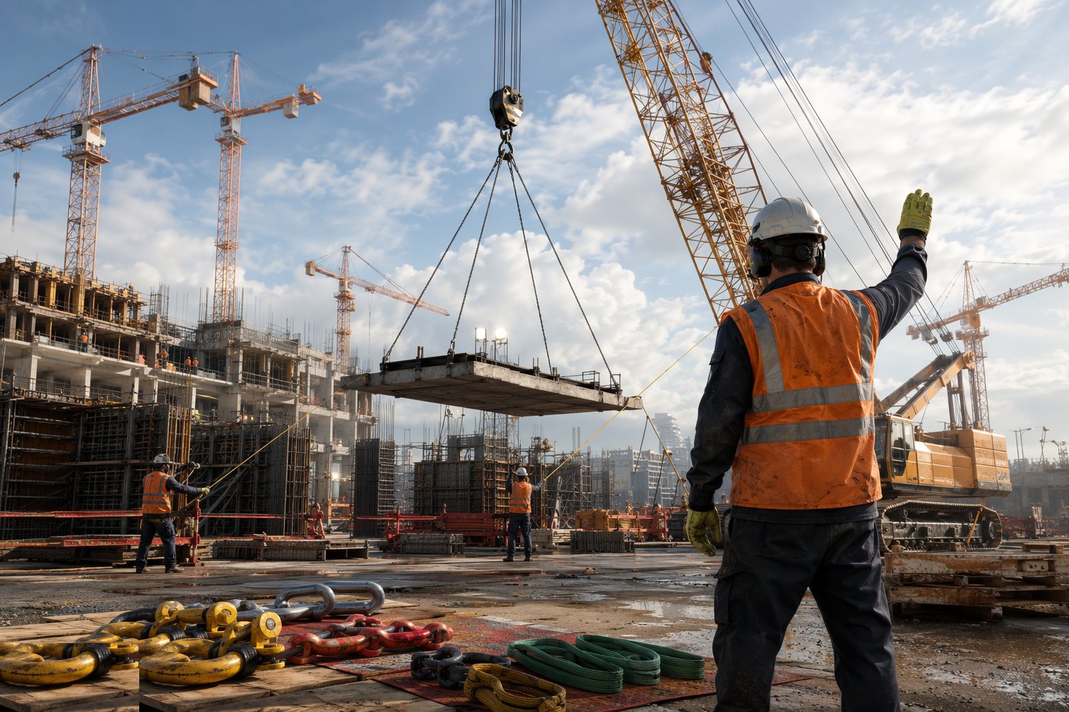 Manage blind lifts and communications — Craneage and Lifting Operations, step 7