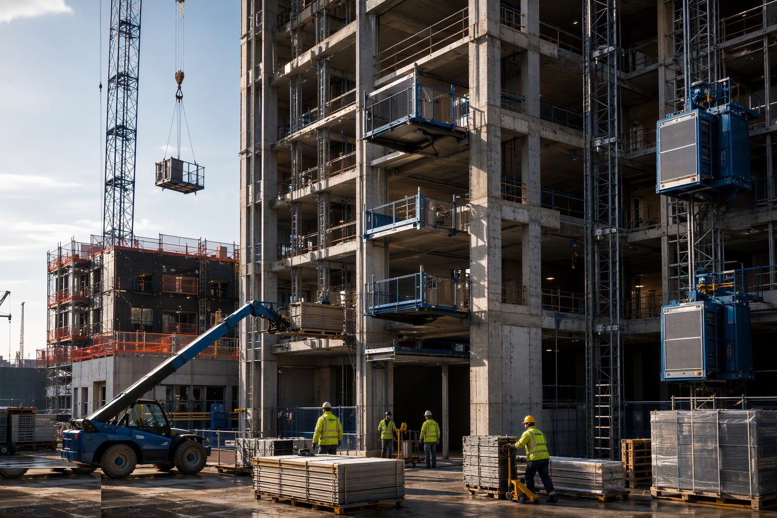 Feed the floors — loading bays and distribution — Hoists, Mast Climbers and Material Handling, step 5