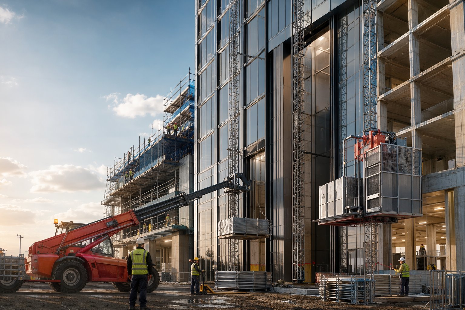 Remove, convert and hand over to the permanent lifts — Hoists, Mast Climbers and Material Handling, step 8