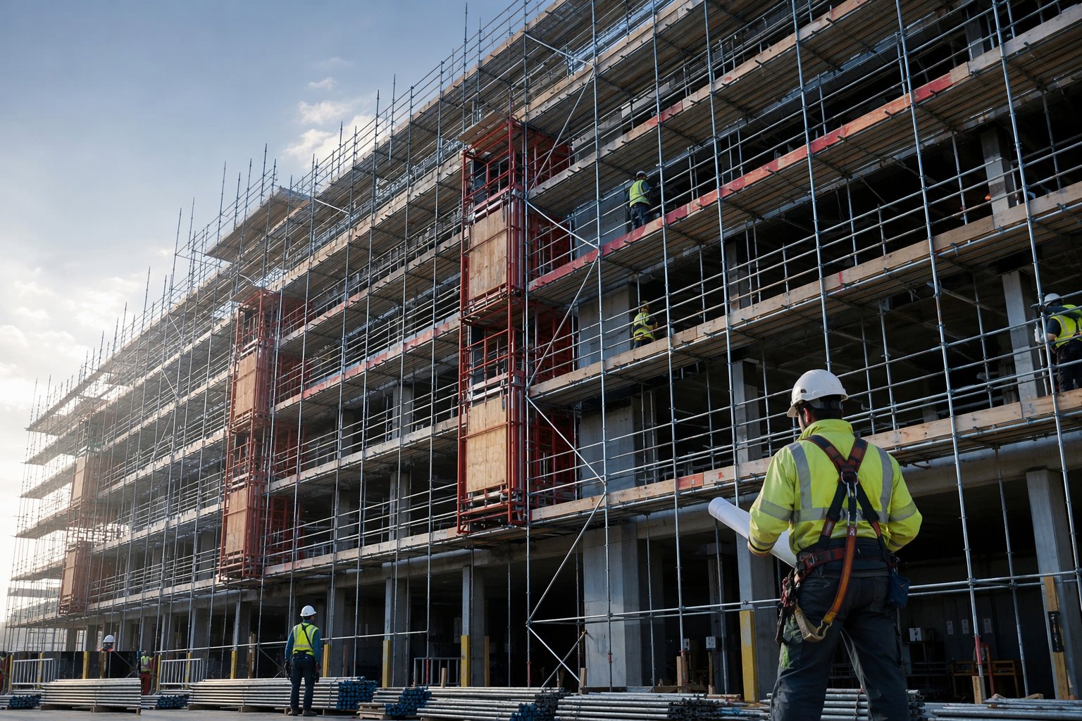 Erect to the design or the compliance sheet — Scaffolding and Access Systems, step 3