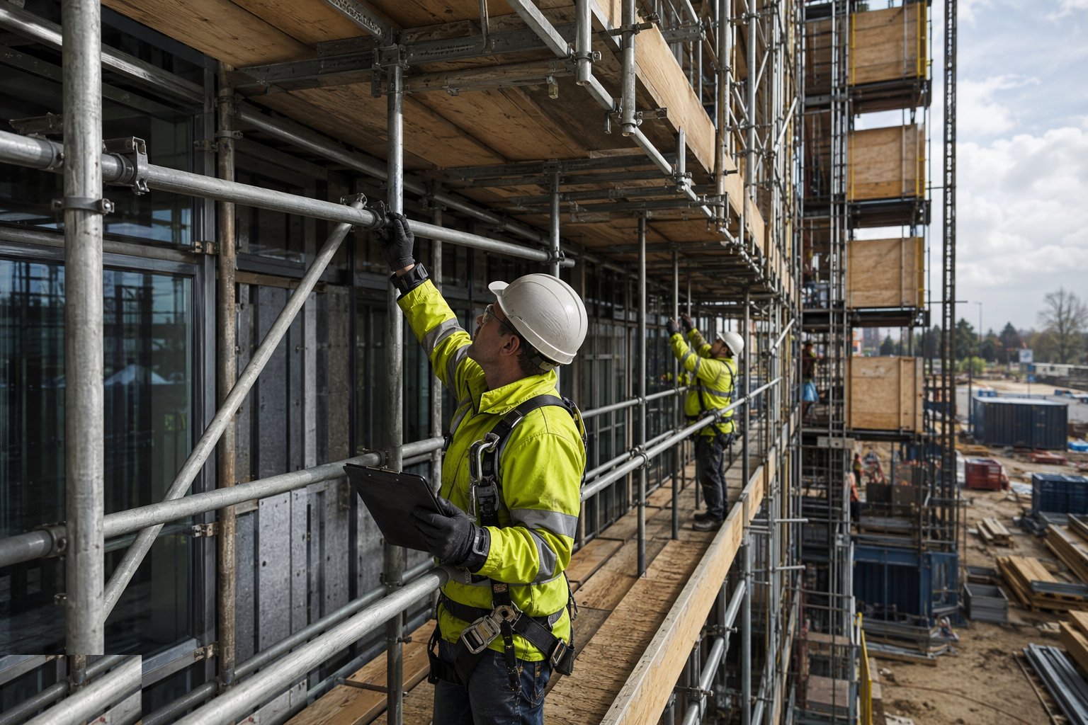 Inspect every seven days and after every event — Scaffolding and Access Systems, step 7