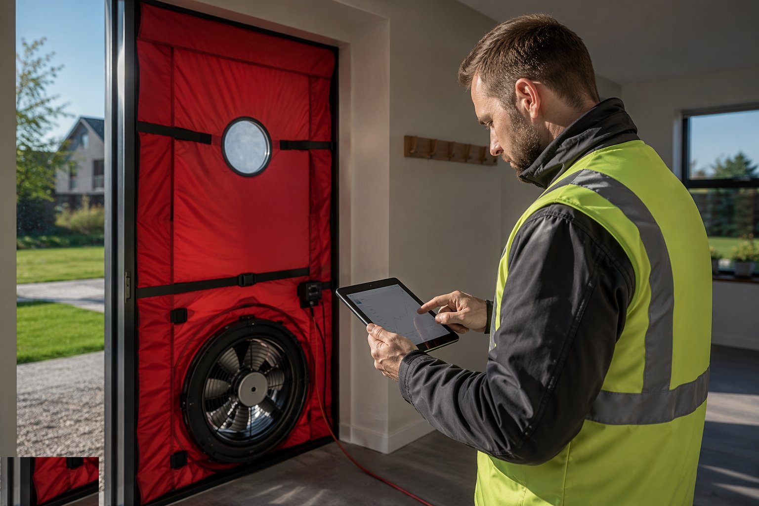 Book accredited testers against the programme — Air tightness testing, step 1