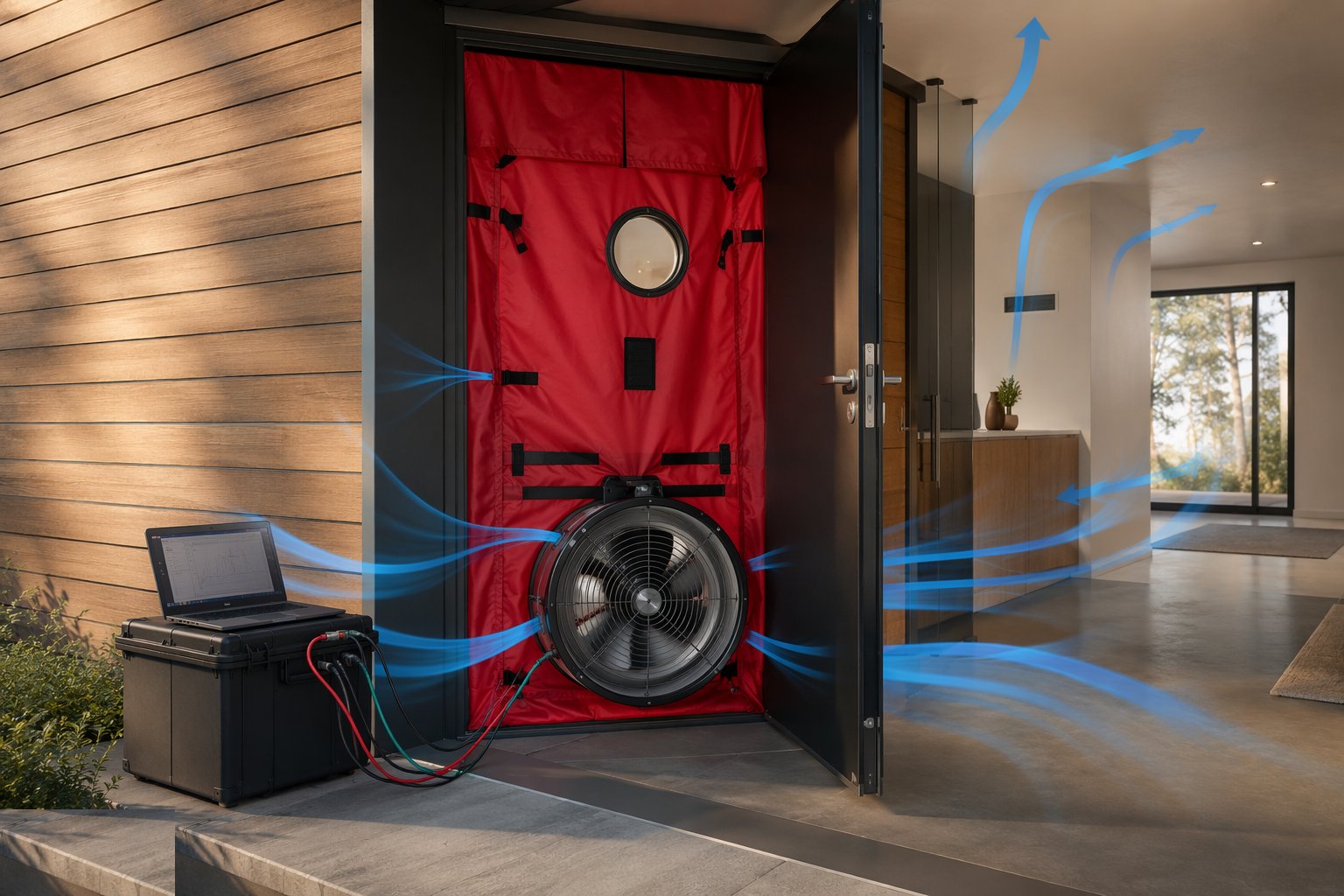 Run the test — Air tightness testing, step 4