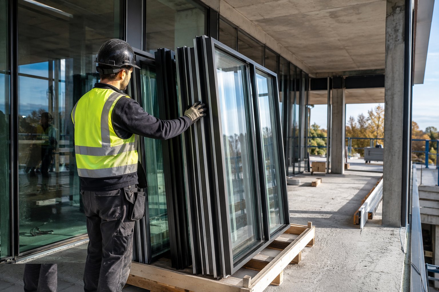 Verify the fabricated units — Aluminium systems, step 2