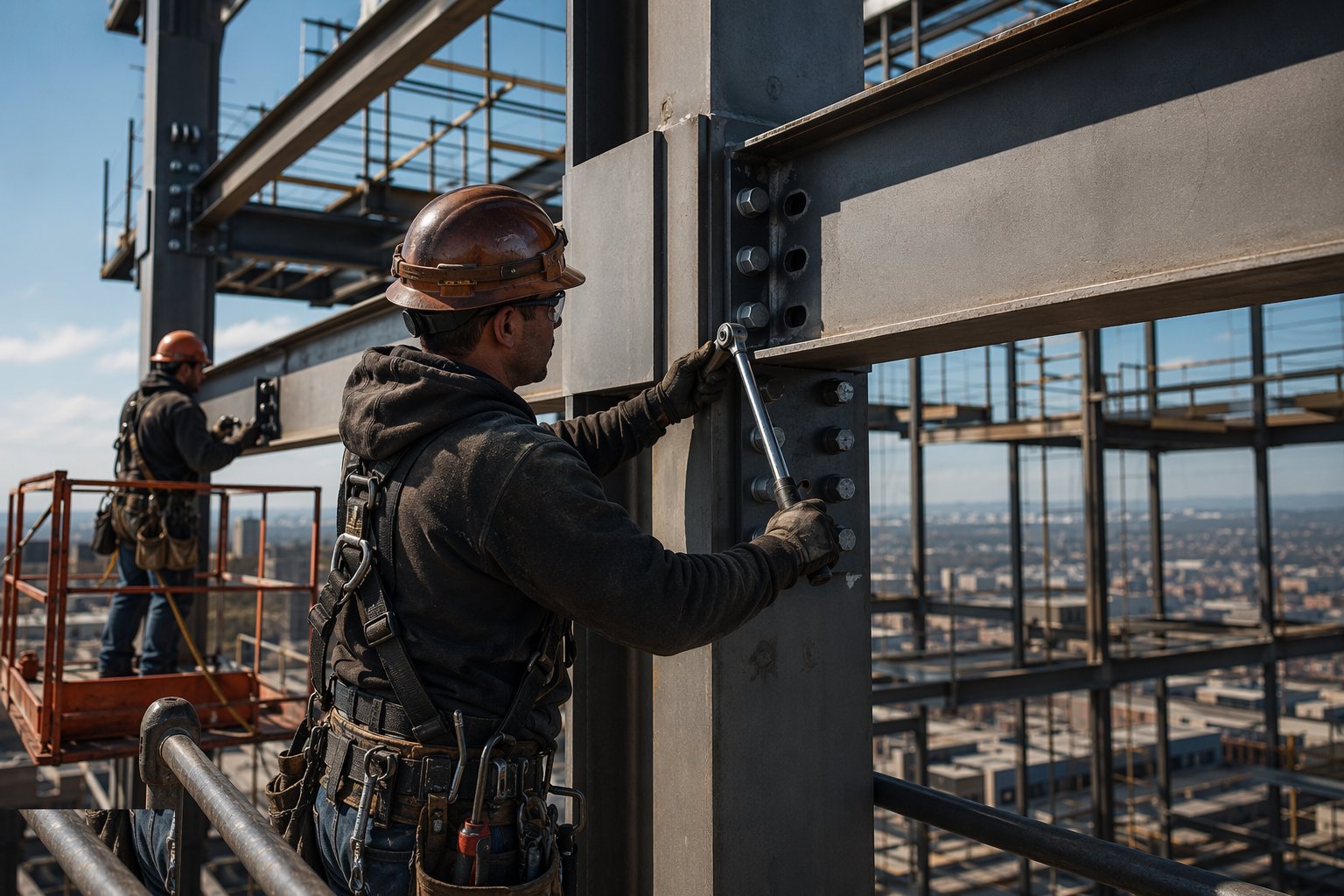 Verify the bolt sets and the connection design — Bolted connections, step 1