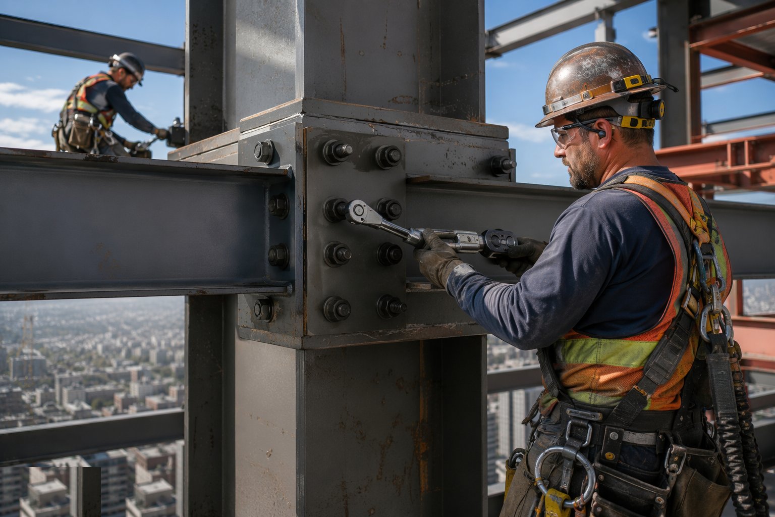 Verify with calibrated equipment — Bolted connections, step 4