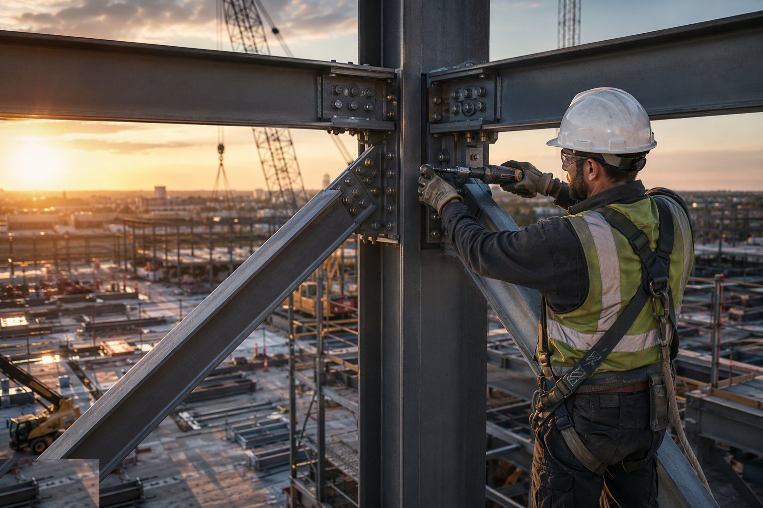 Make moment connections fully and verify — Braced and unbraced frames, step 4