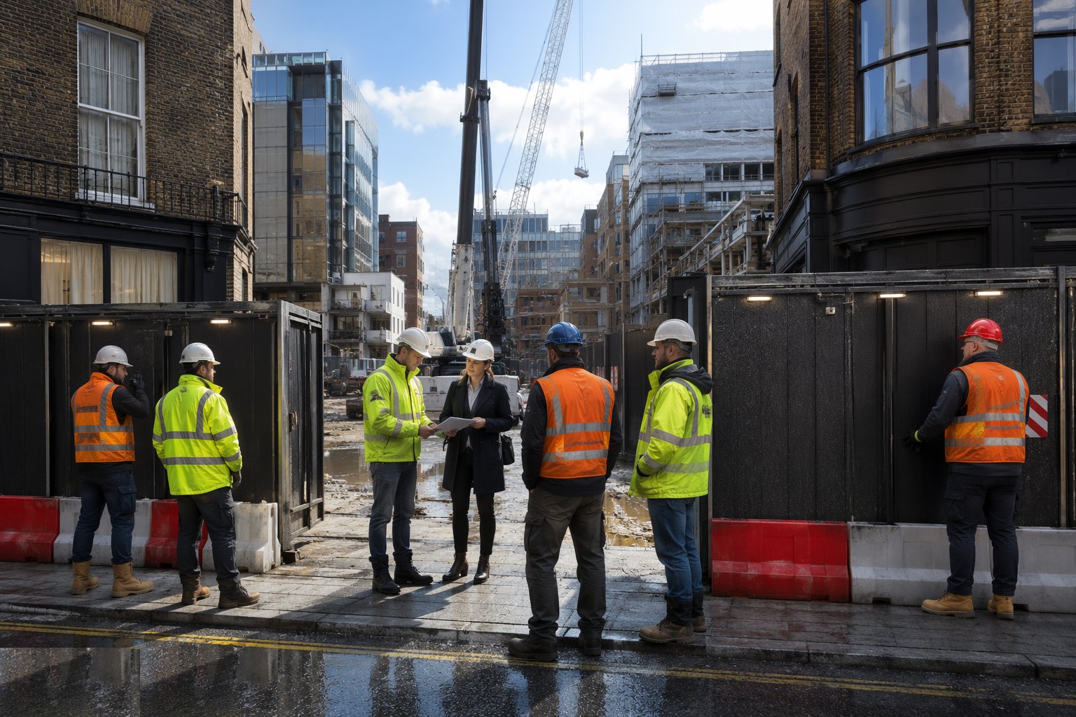 Agree the access, gates and delivery regime — Brownfield / urban set-up, step 2