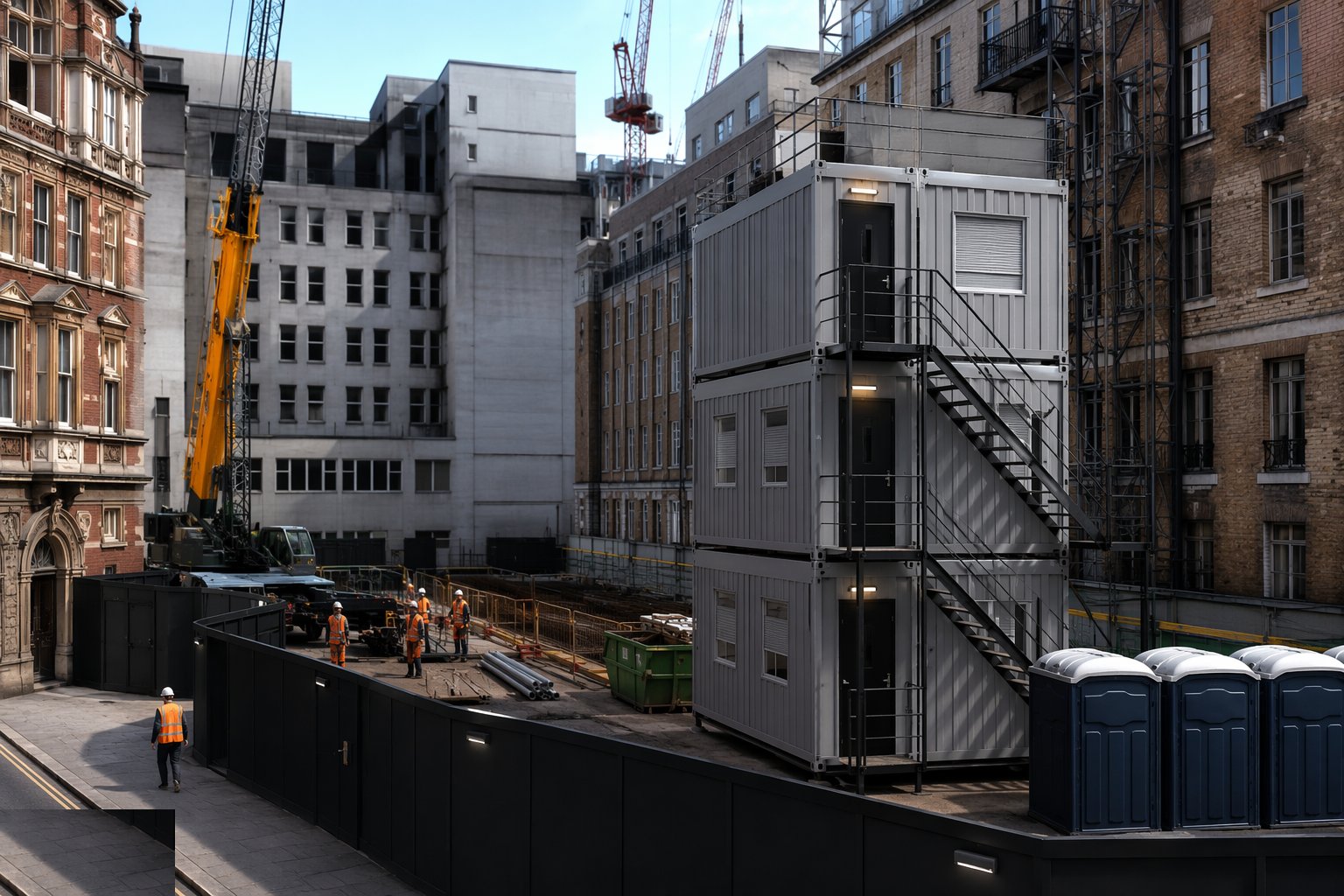 Stack welfare vertically and hire space — Brownfield / urban set-up, step 4
