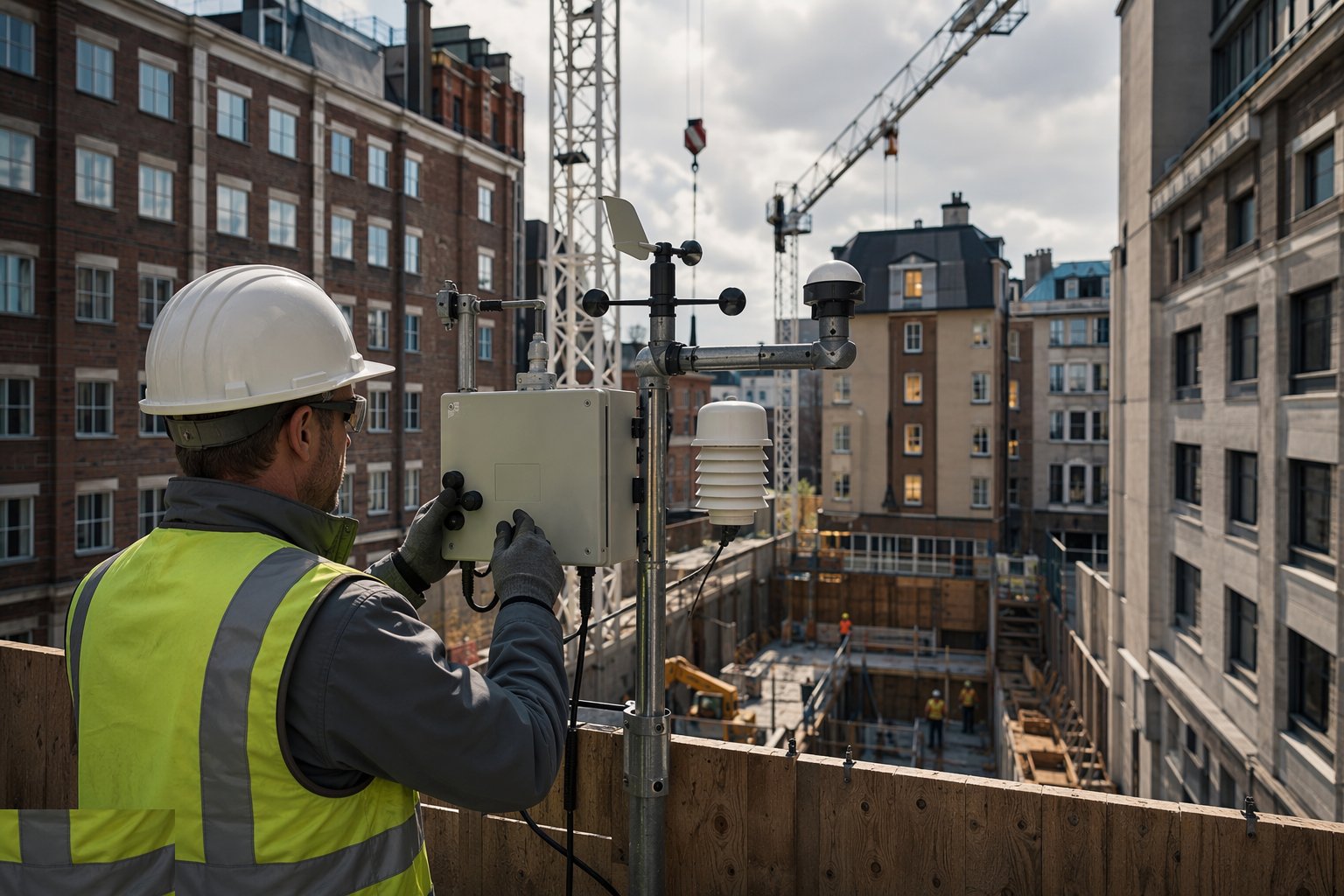 Install monitoring and environmental controls — Brownfield / urban set-up, step 5