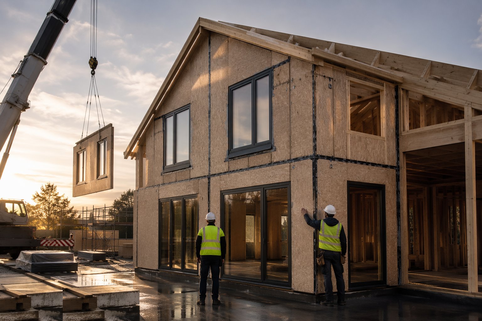 Verify the envelope and release fit-out — Closed-panel timber frame, step 6