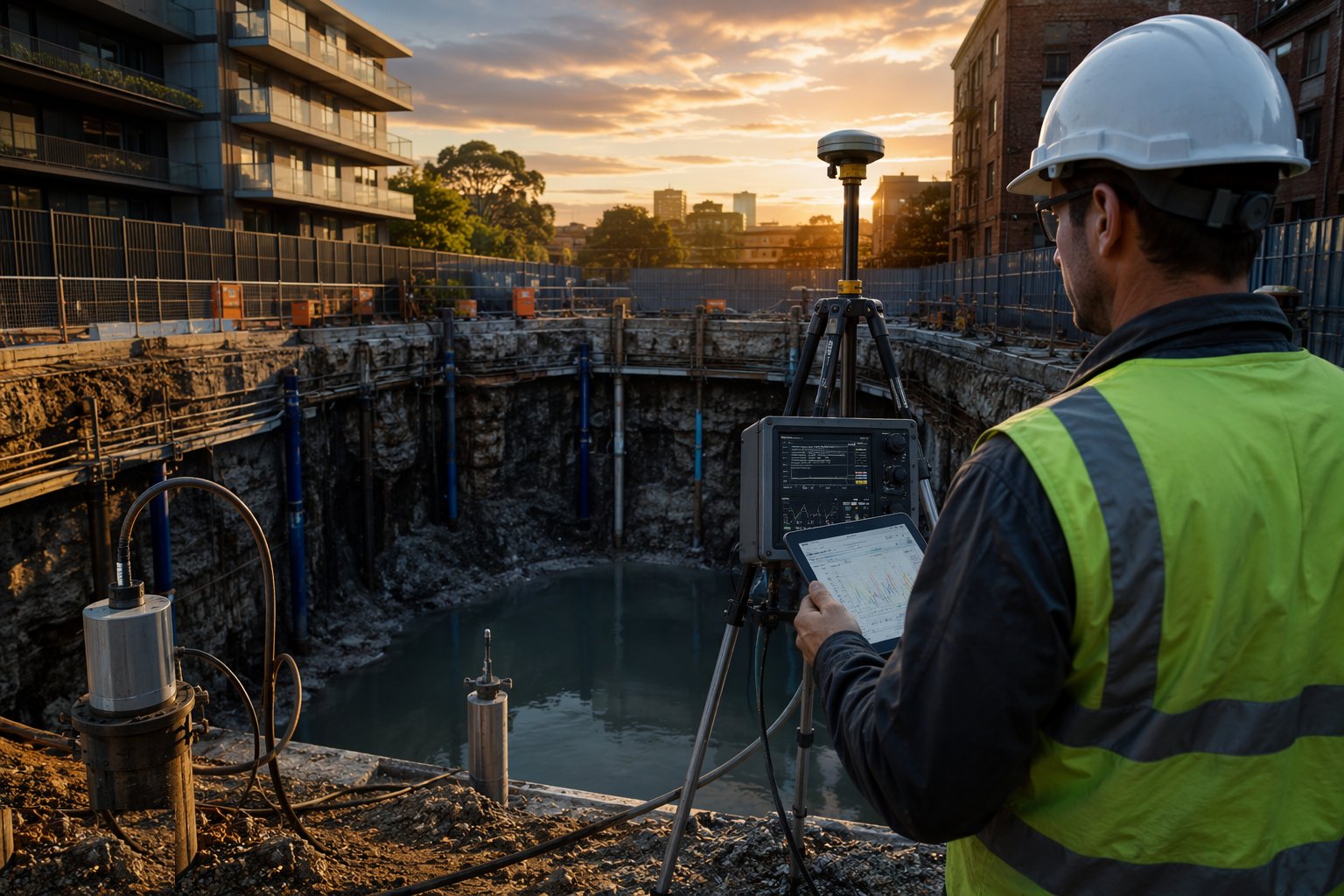 Monitor water, ground and neighbours — Deep wells and ejectors, step 5
