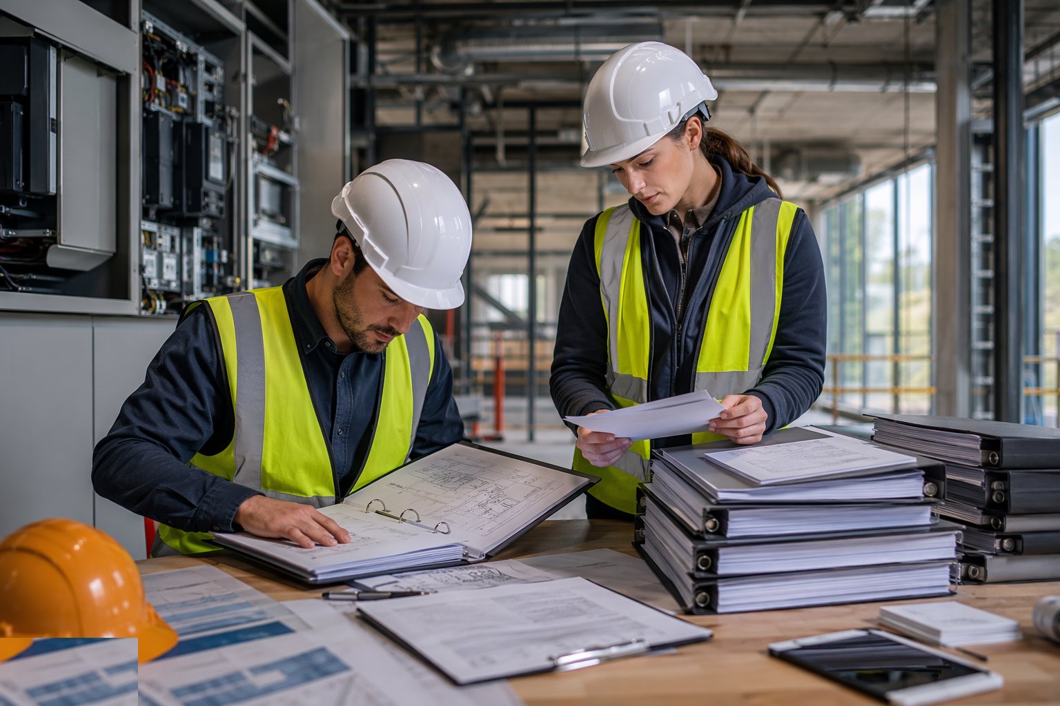 Compile the O&M manuals — Documentation: O&M, H&S file, warranties, step 3