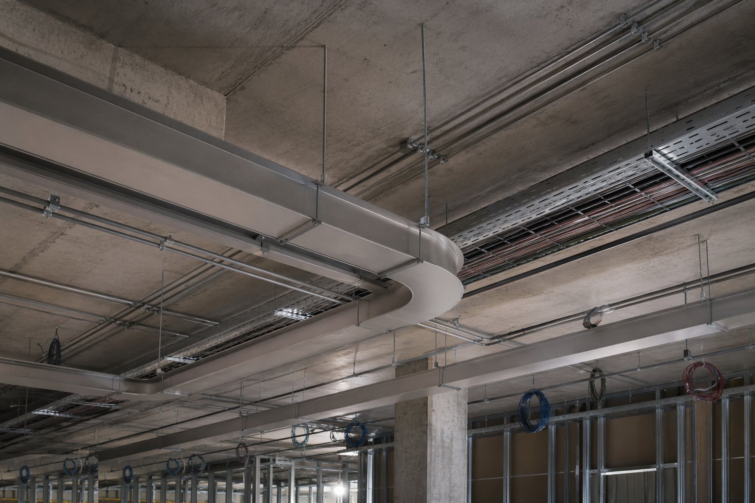 Install the containment first — Electrical: containment and wiring, step 1