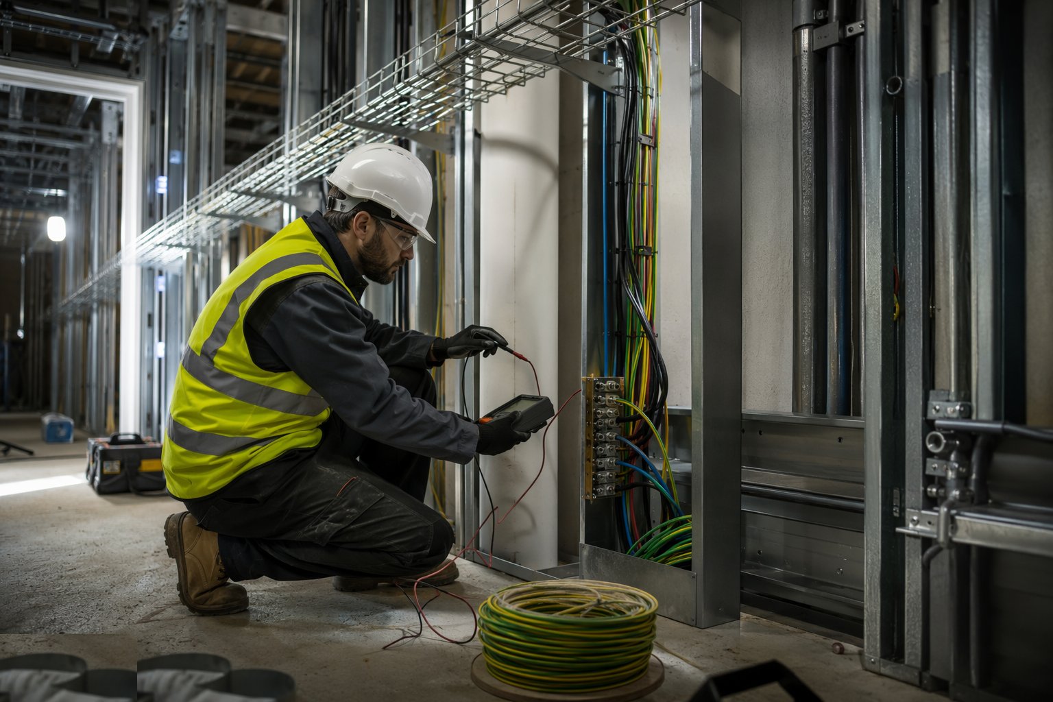 Dead-test before closure — Electrical: containment and wiring, step 6