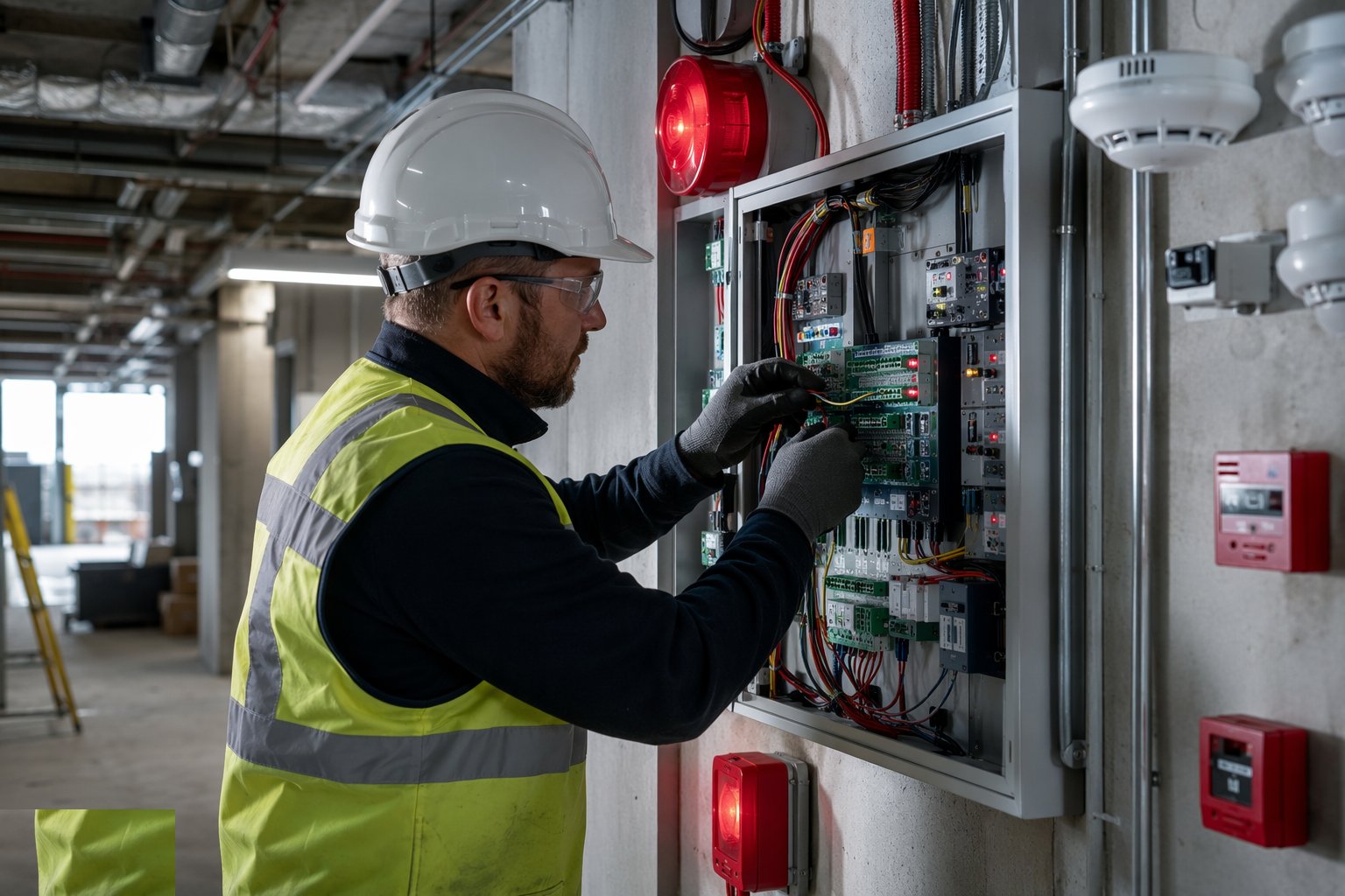 Wire the interfaces — Fire and life-safety systems, step 2
