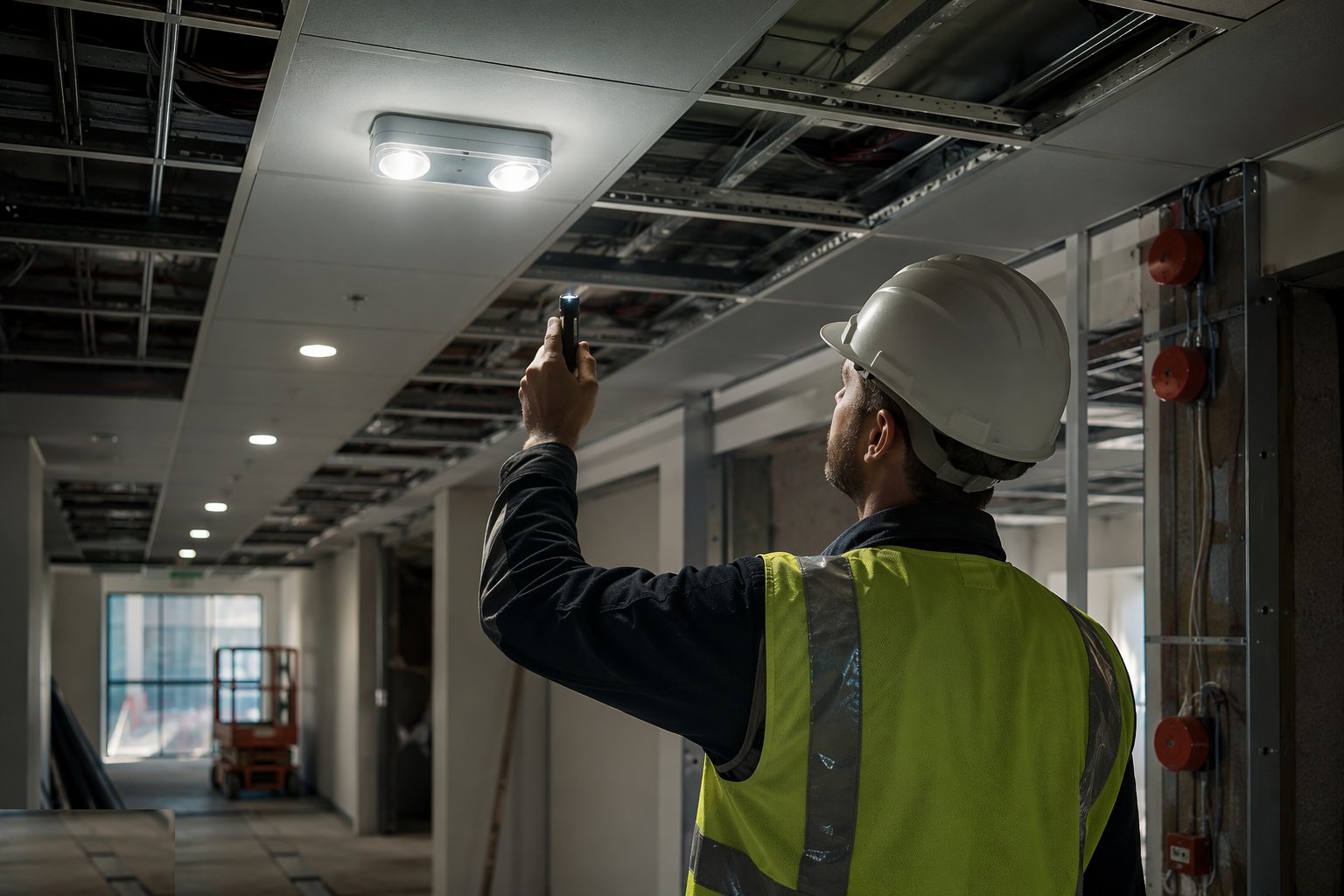 Duration-test the emergency lighting — Fire and life-safety systems, step 5