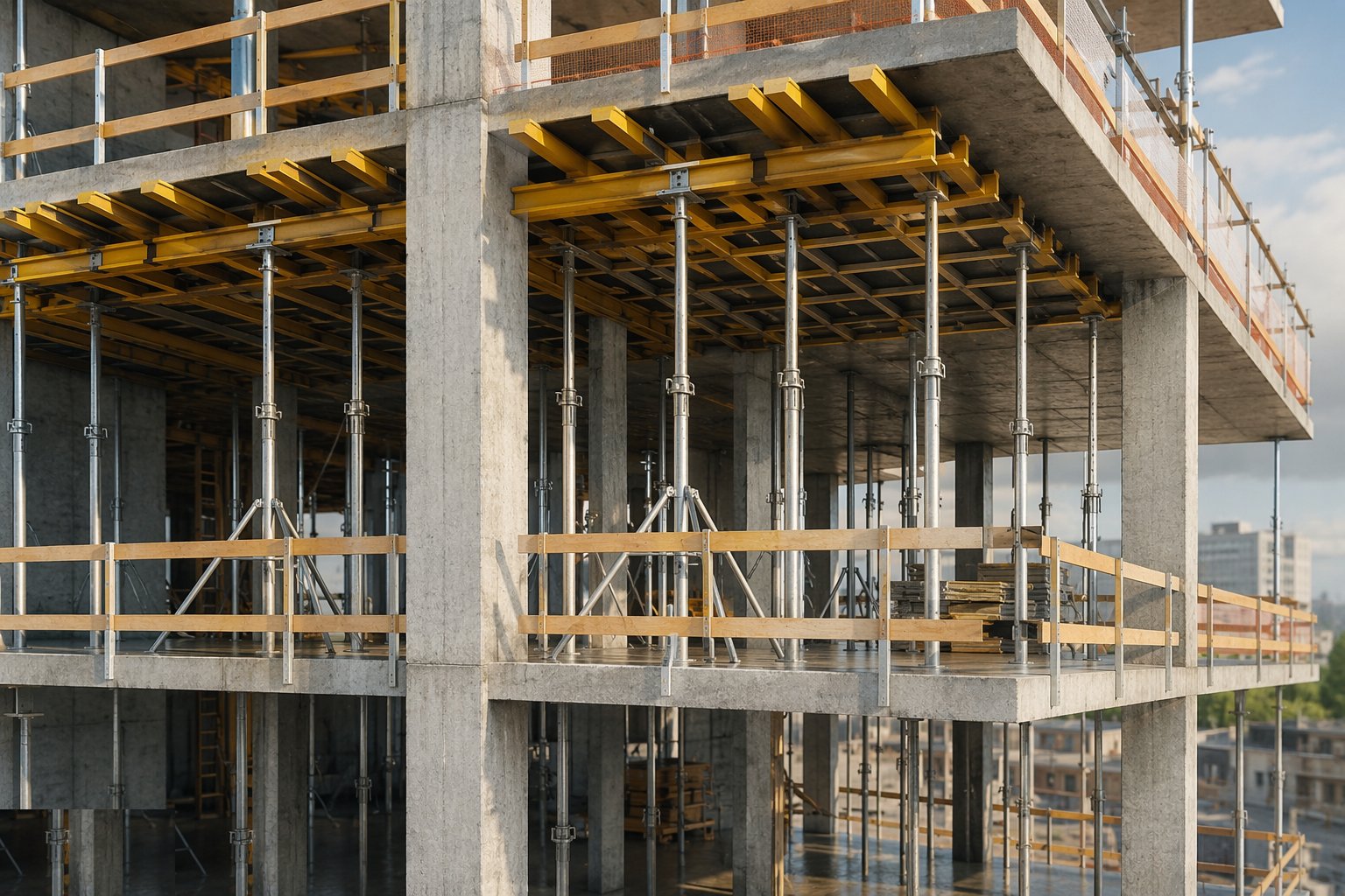 Strike at proven strength and back-prop — Flat slab frames, step 6