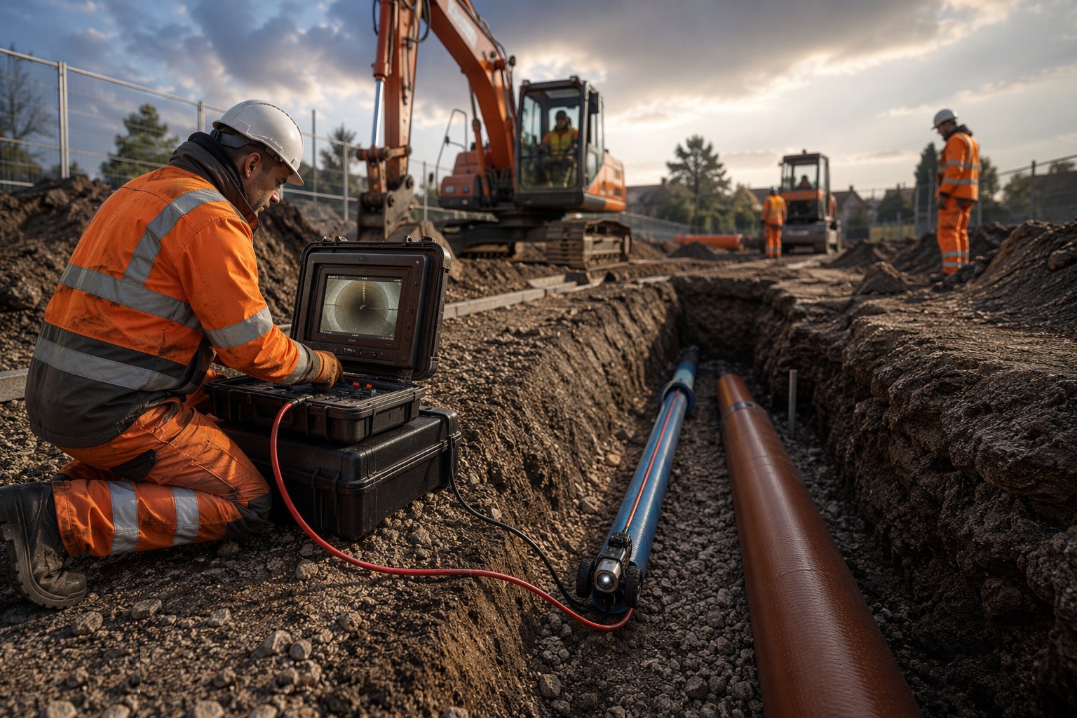 CCTV, connect and record — Foul and surface water drainage, step 6