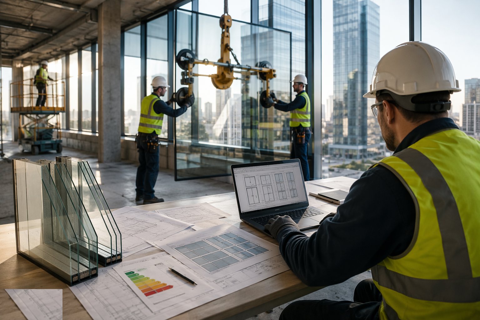Write the glazing schedule from the performance targets — Glazing specifications, step 1