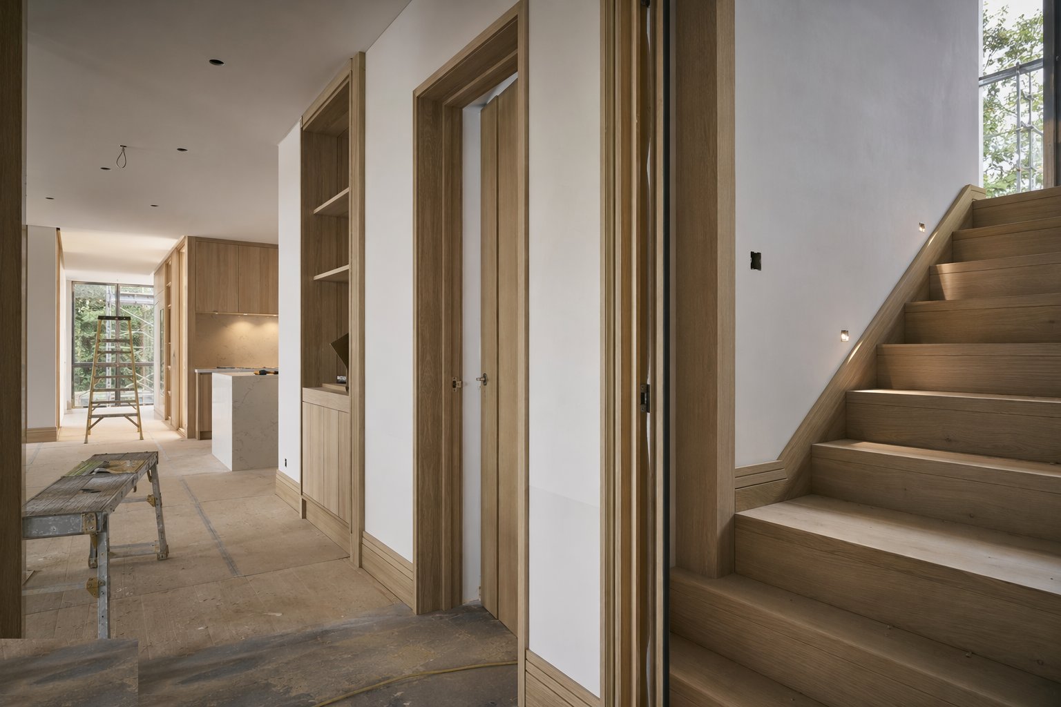 Fix the second-fix joinery — Joinery: stairs, kitchens, doors, step 5