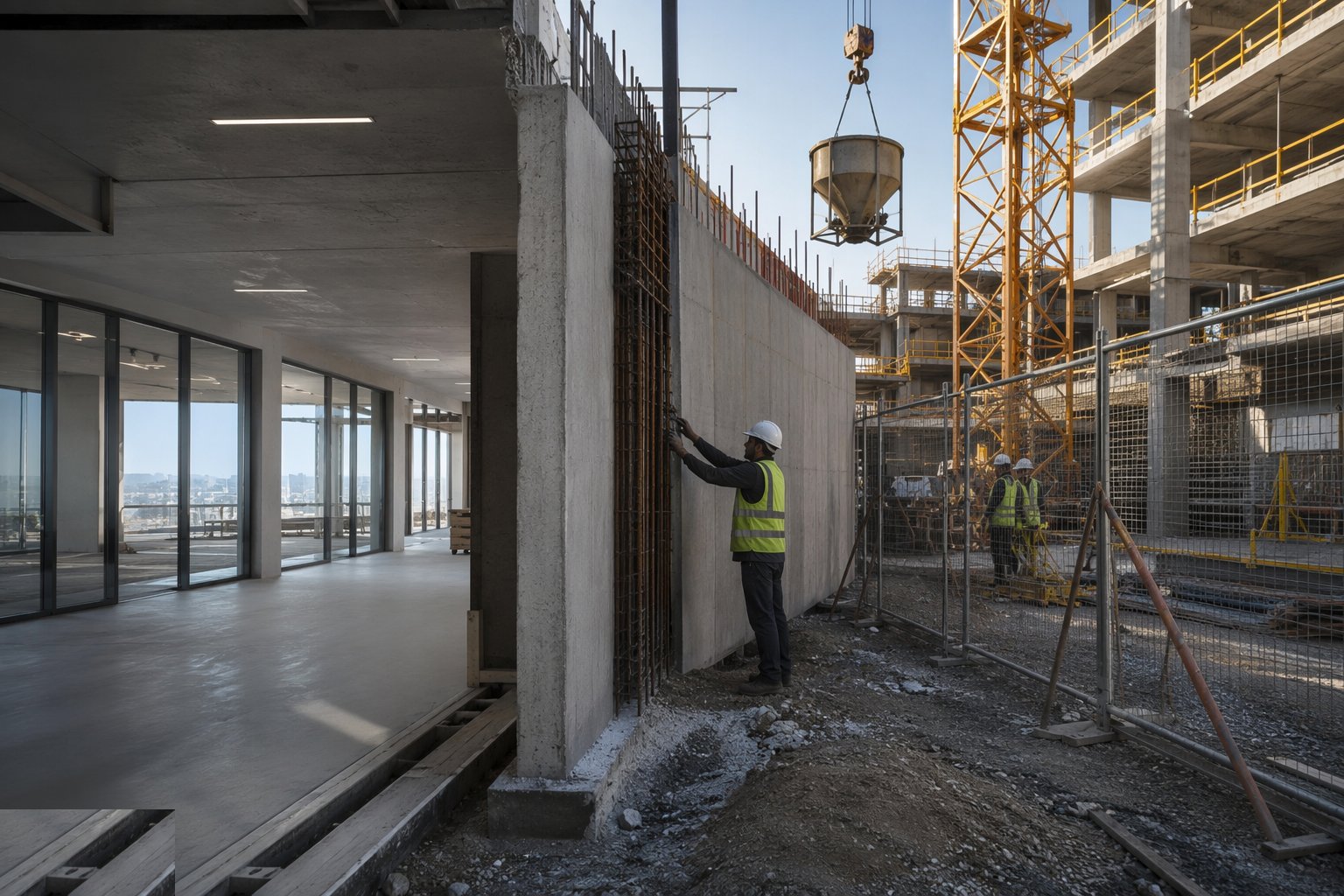 Build the occupation boundary like a party wall — Phased occupation, step 3