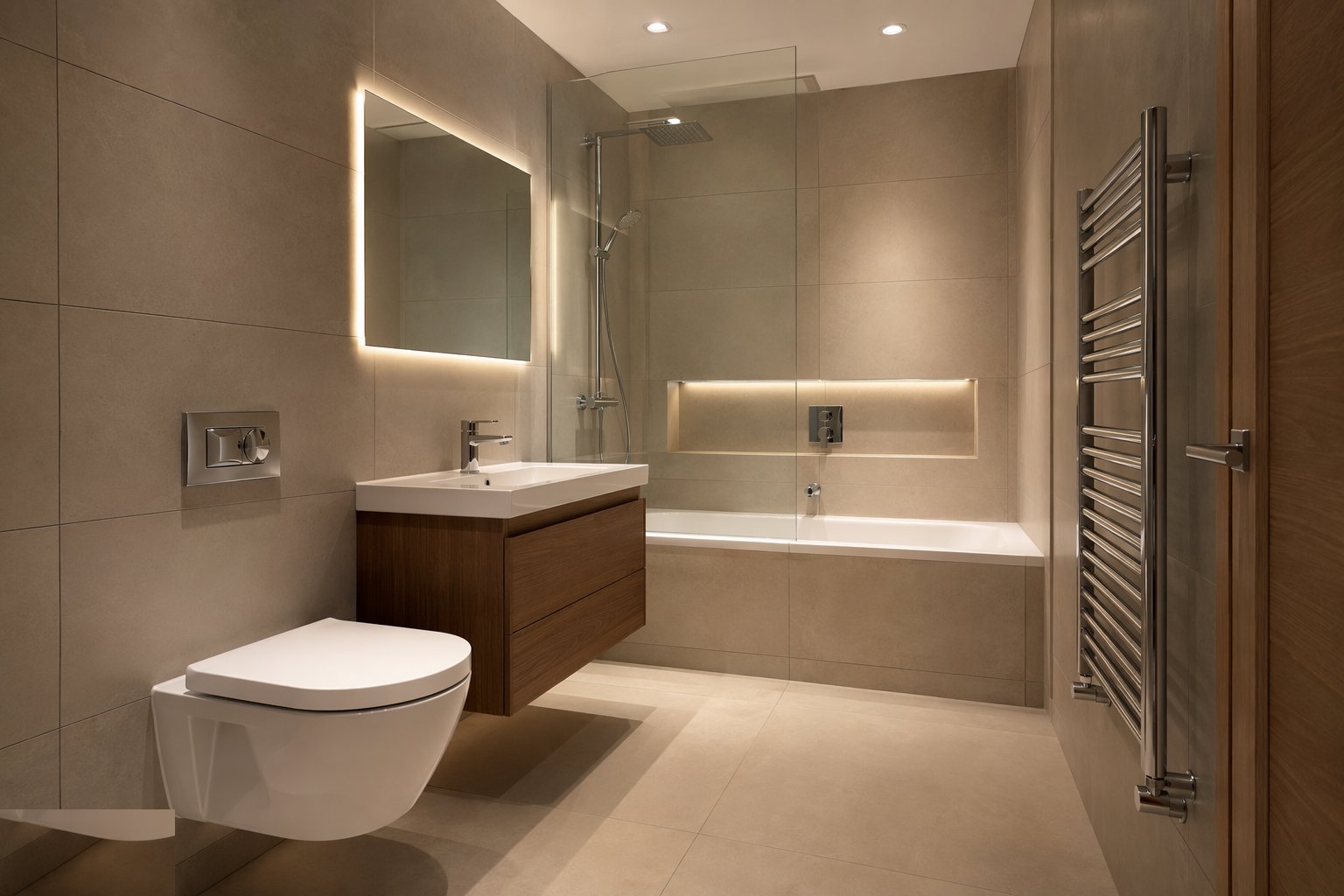 Fit the sanitaryware and brassware — Plumbing second fix, step 1