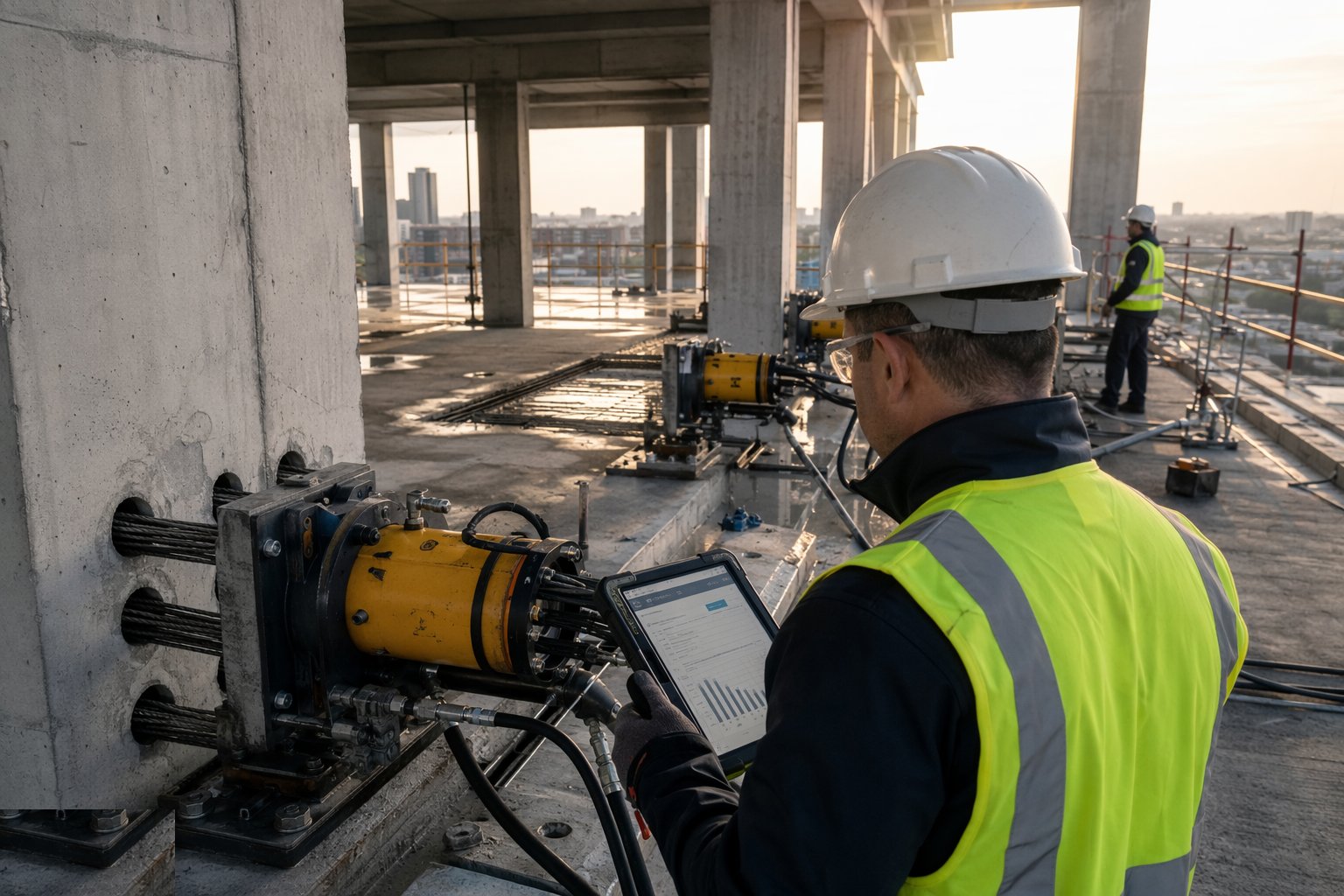 Stress at proven strength — Post-tensioned slabs, step 4