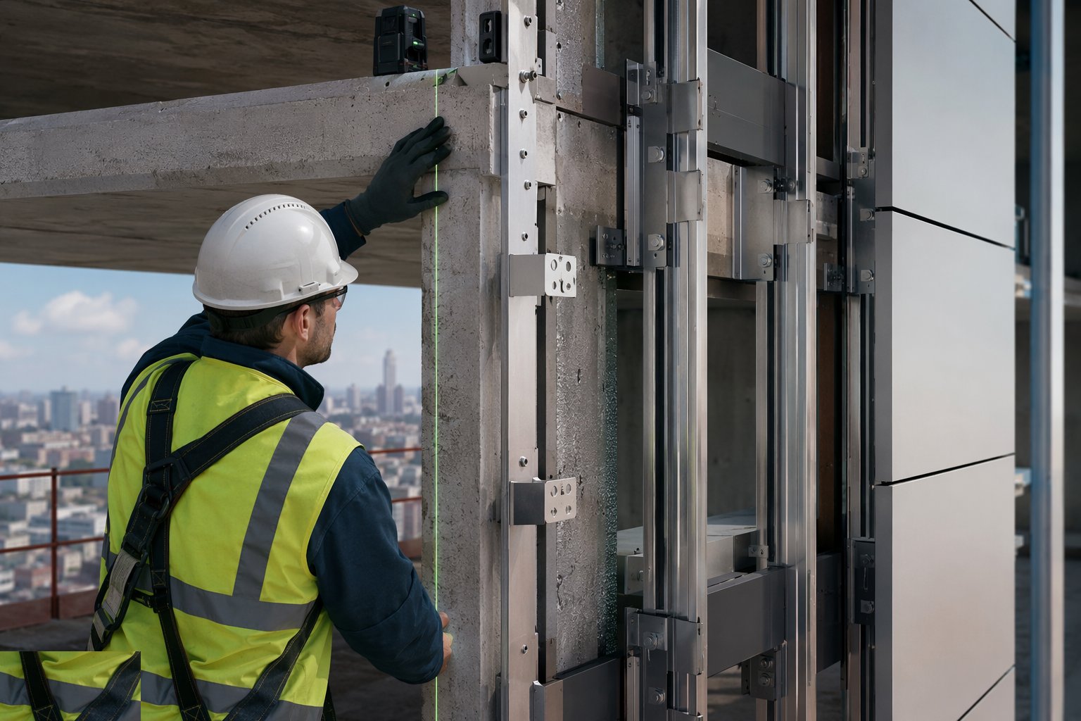 Survey the structure and prove the fixings — Rainscreen cladding, step 1