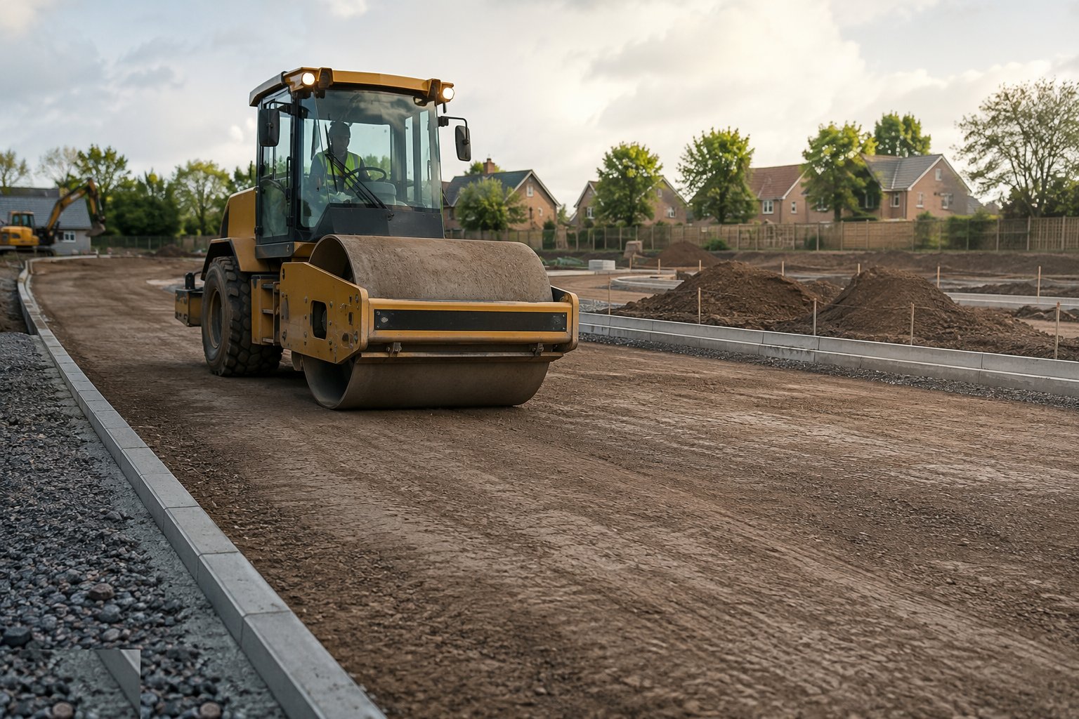 Prepare the formation — Roads, pavements and kerbs, step 1