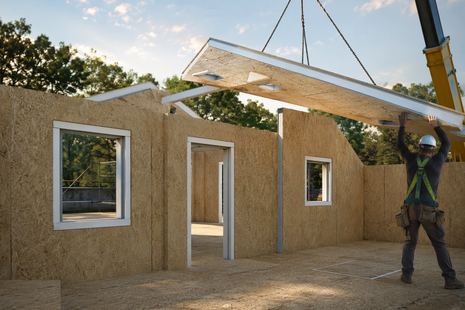 Form openings and penetrations to the design — SIPs — structural insulated panels, step 5