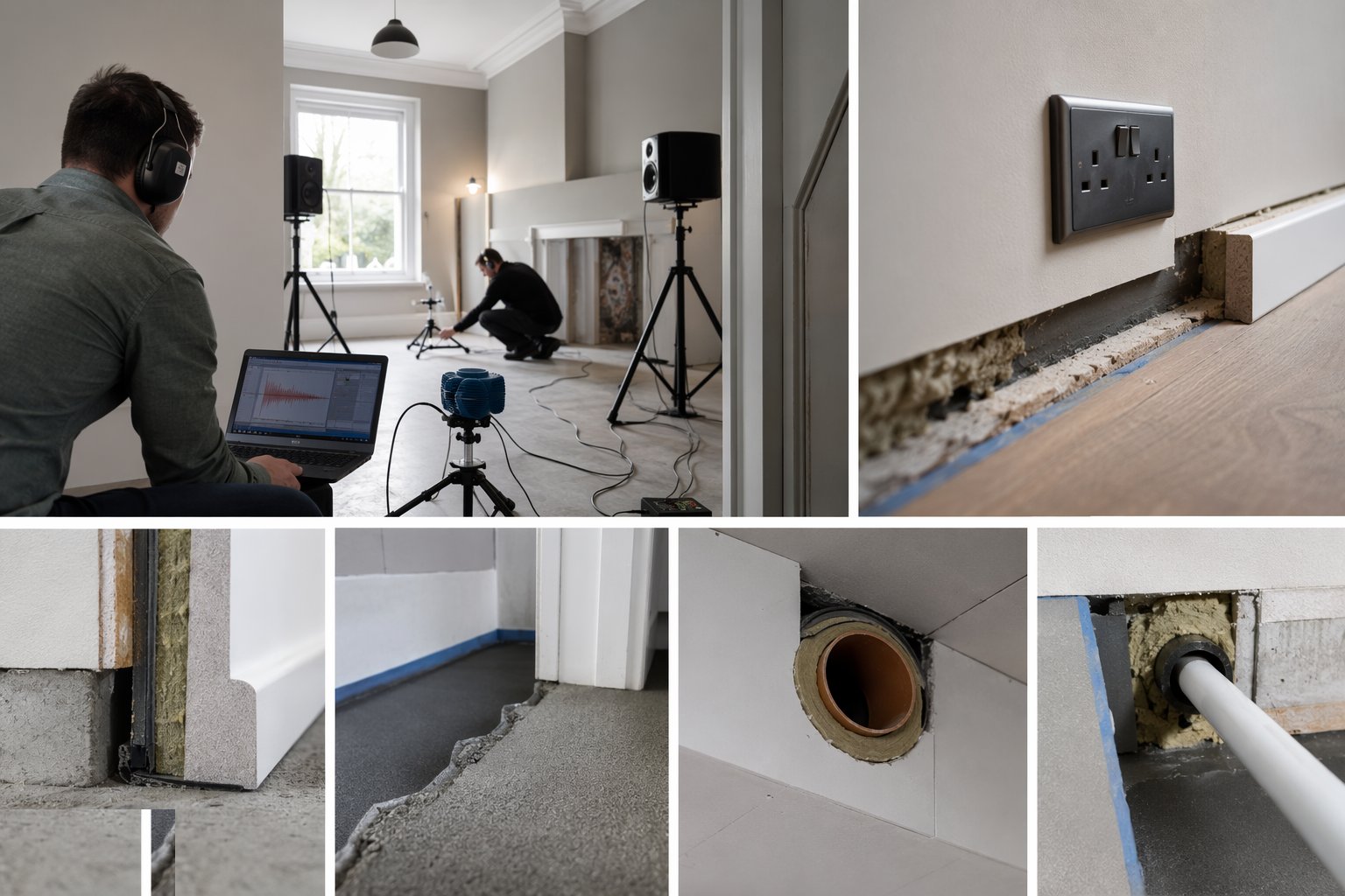 Audit the flanking details — Sound insulation testing, step 2