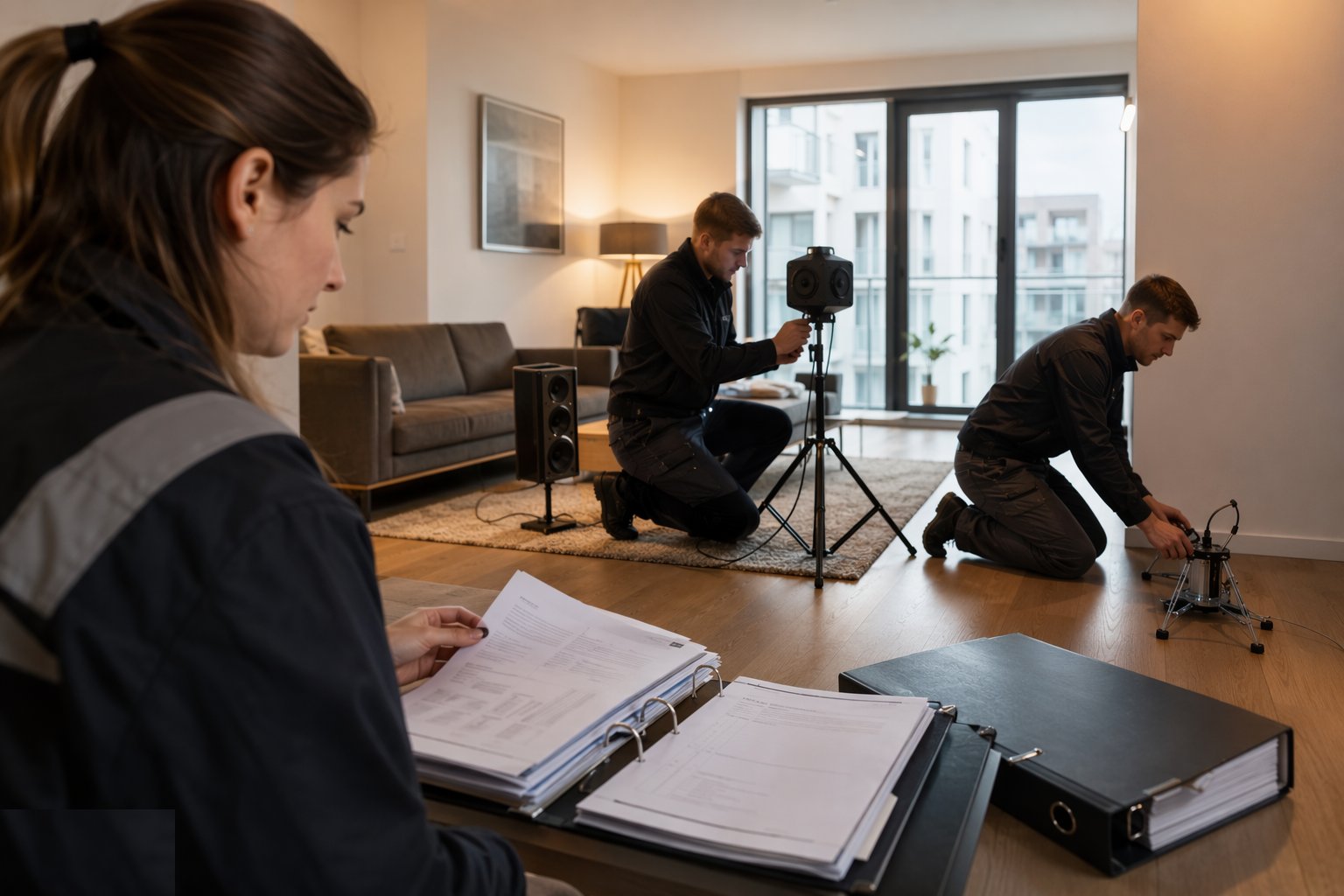 Report and feed back — Sound insulation testing, step 6