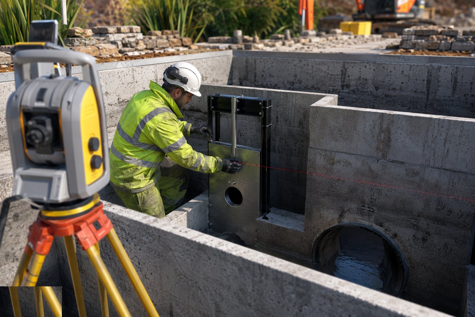 Set the flow controls — SuDS: attenuation and infiltration, step 3