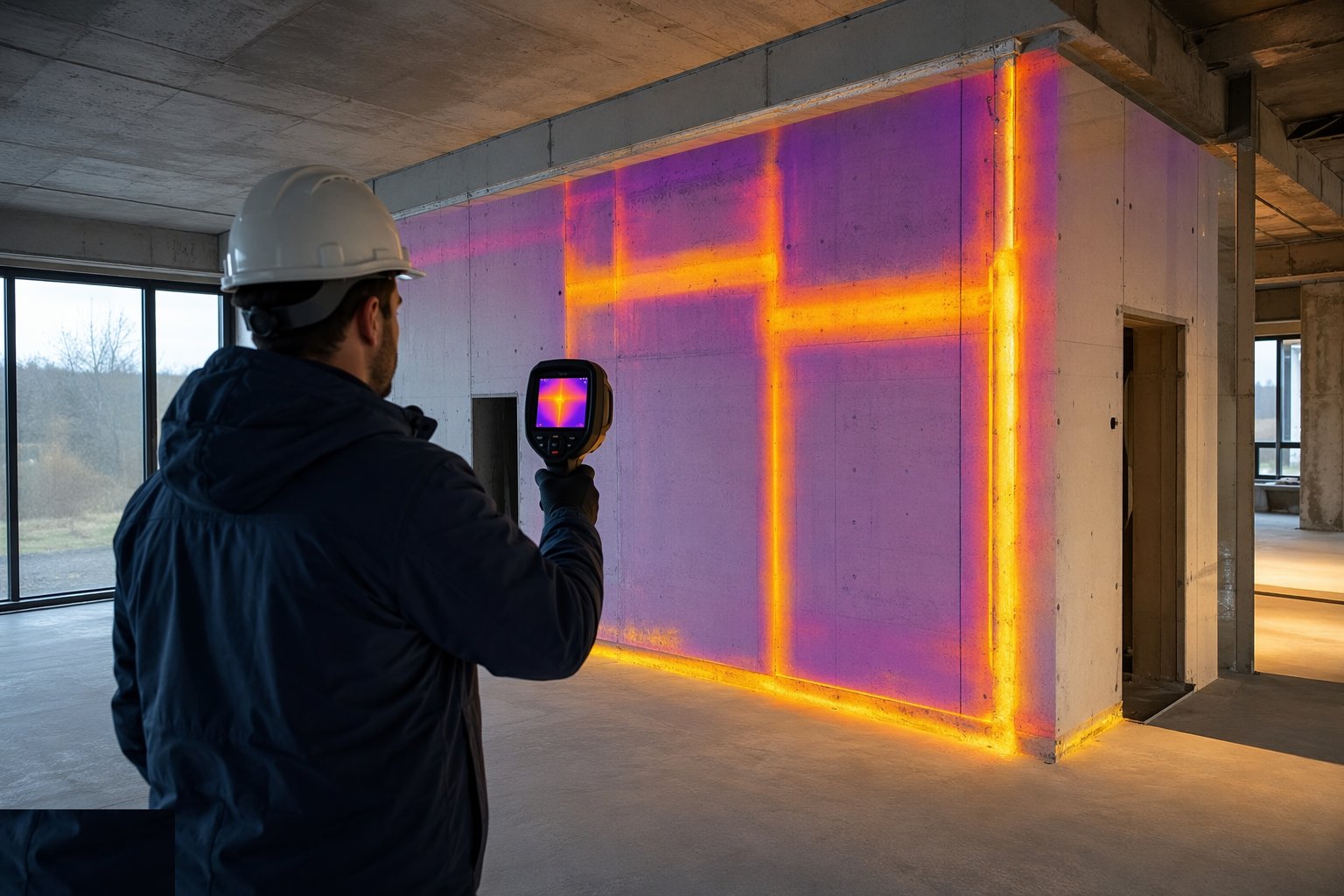 Inspect internally where indicated — Thermographic survey, step 4