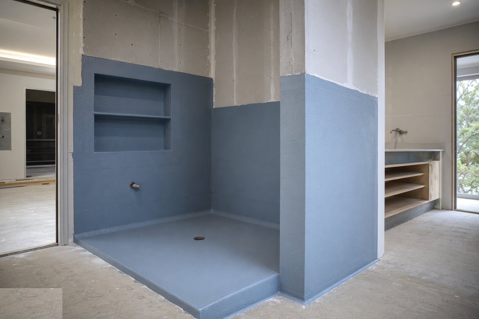 Tank the wet zones — Tiling, flooring and decoration, step 2