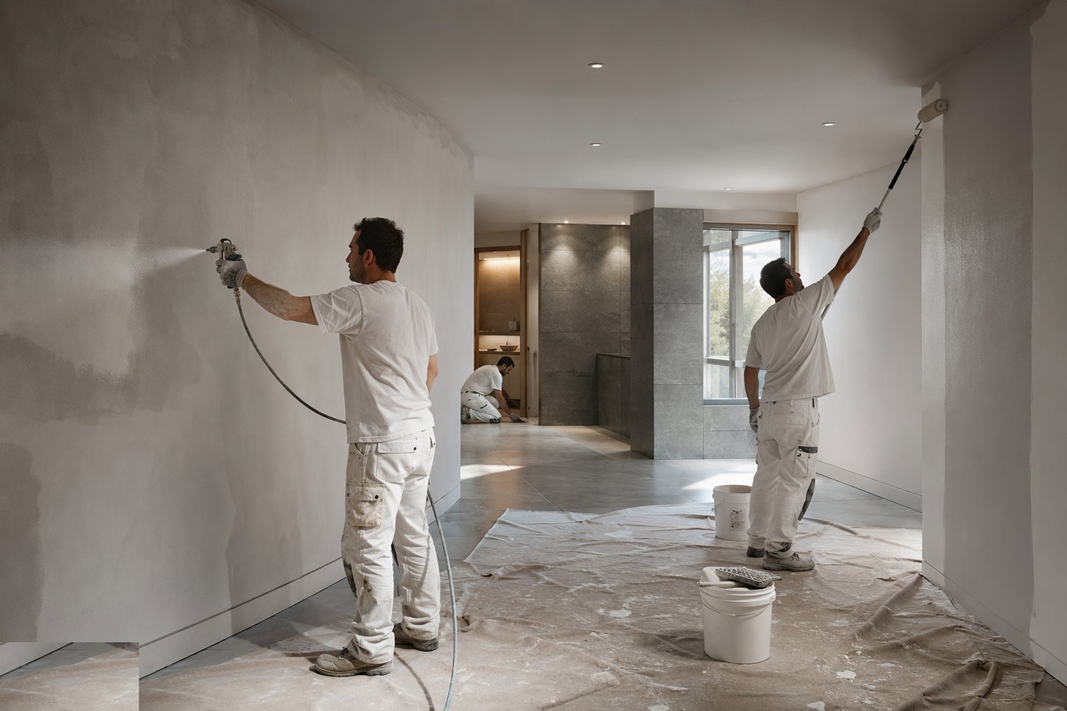 Decorate from mist coat to finish — Tiling, flooring and decoration, step 5