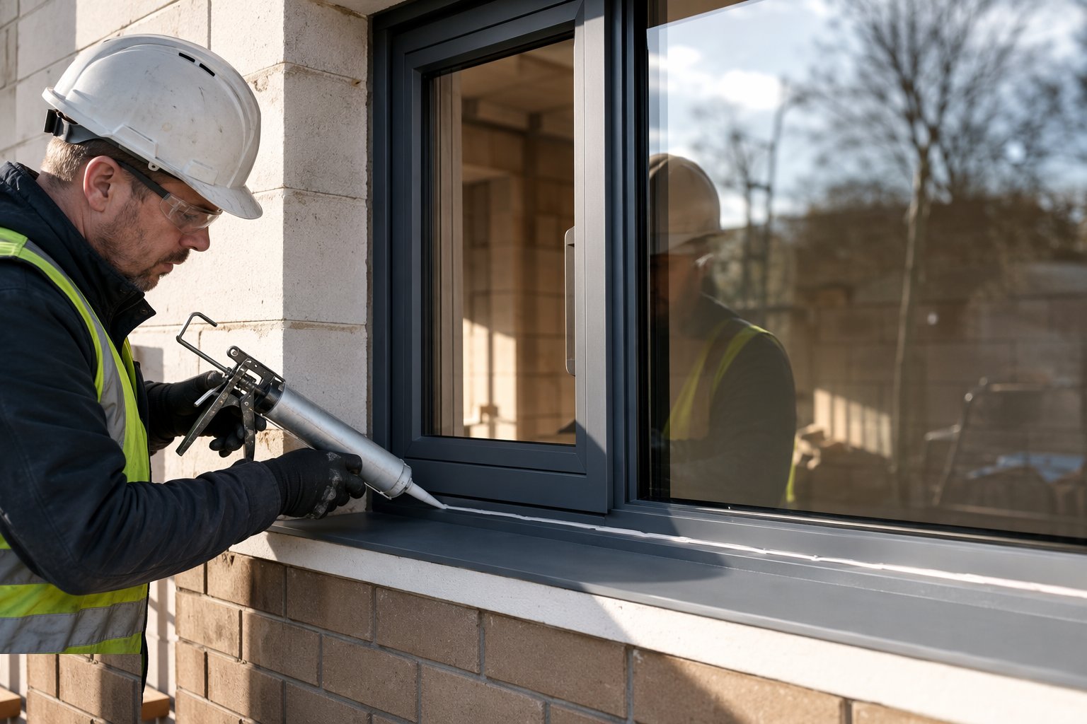 Seal, glaze and adjust — Timber and composite windows, step 5