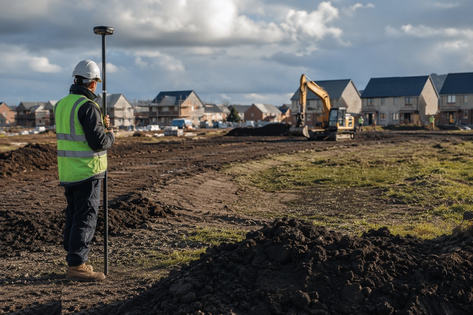 Survey the resource before stripping — Topsoil strip and landscape profiling, step 1