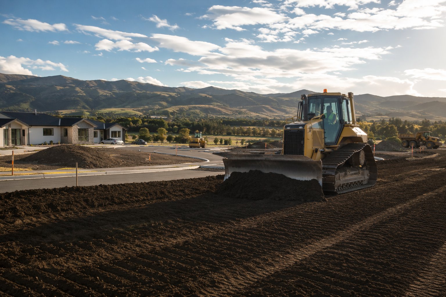 Respread topsoil loose and true — Topsoil strip and landscape profiling, step 5