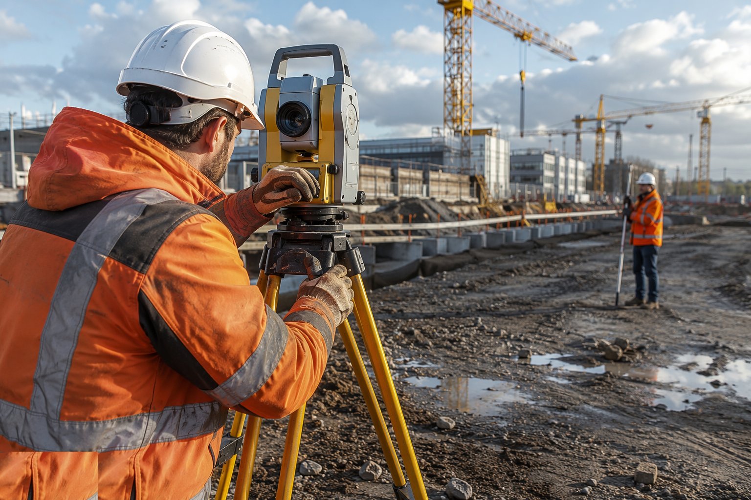 Observe and adjust the traverse — Total station (traverse) control, step 2
