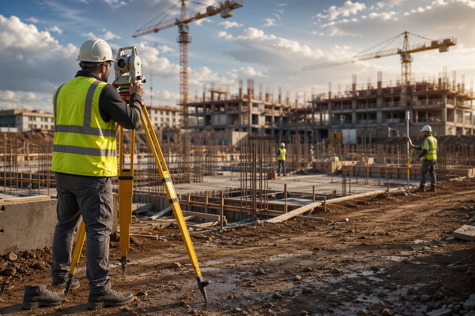 Maintain the network for the duration — Total station (traverse) control, step 7