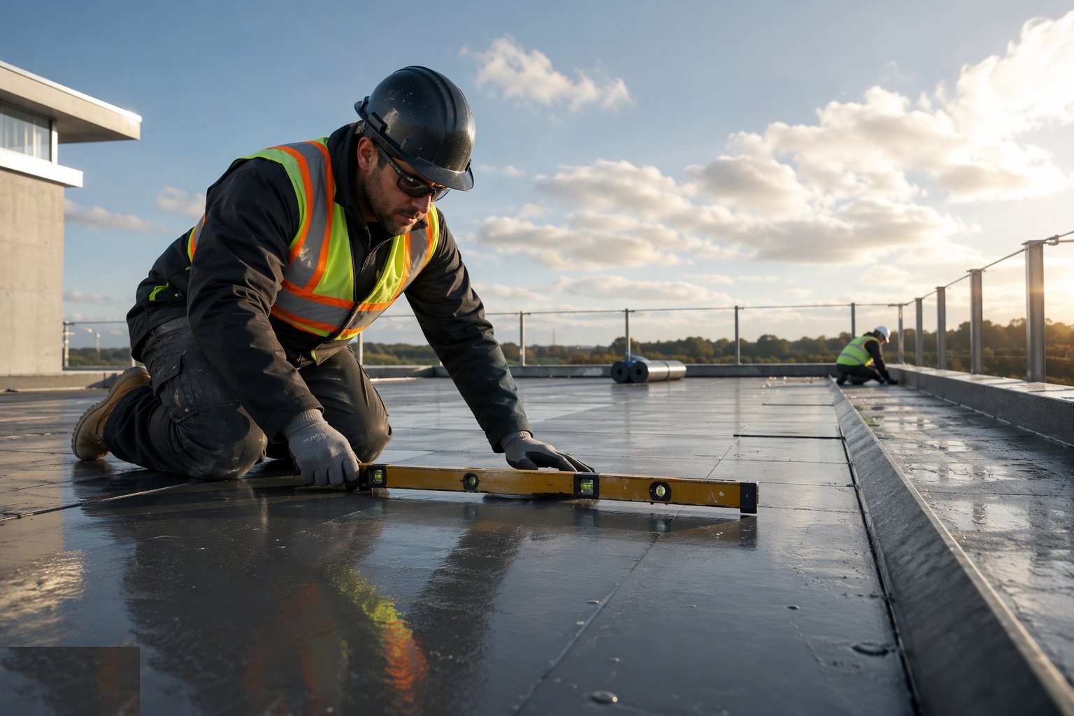 Verify the deck and the falls — Warm flat roofs: single-ply, felt and liquid, step 1