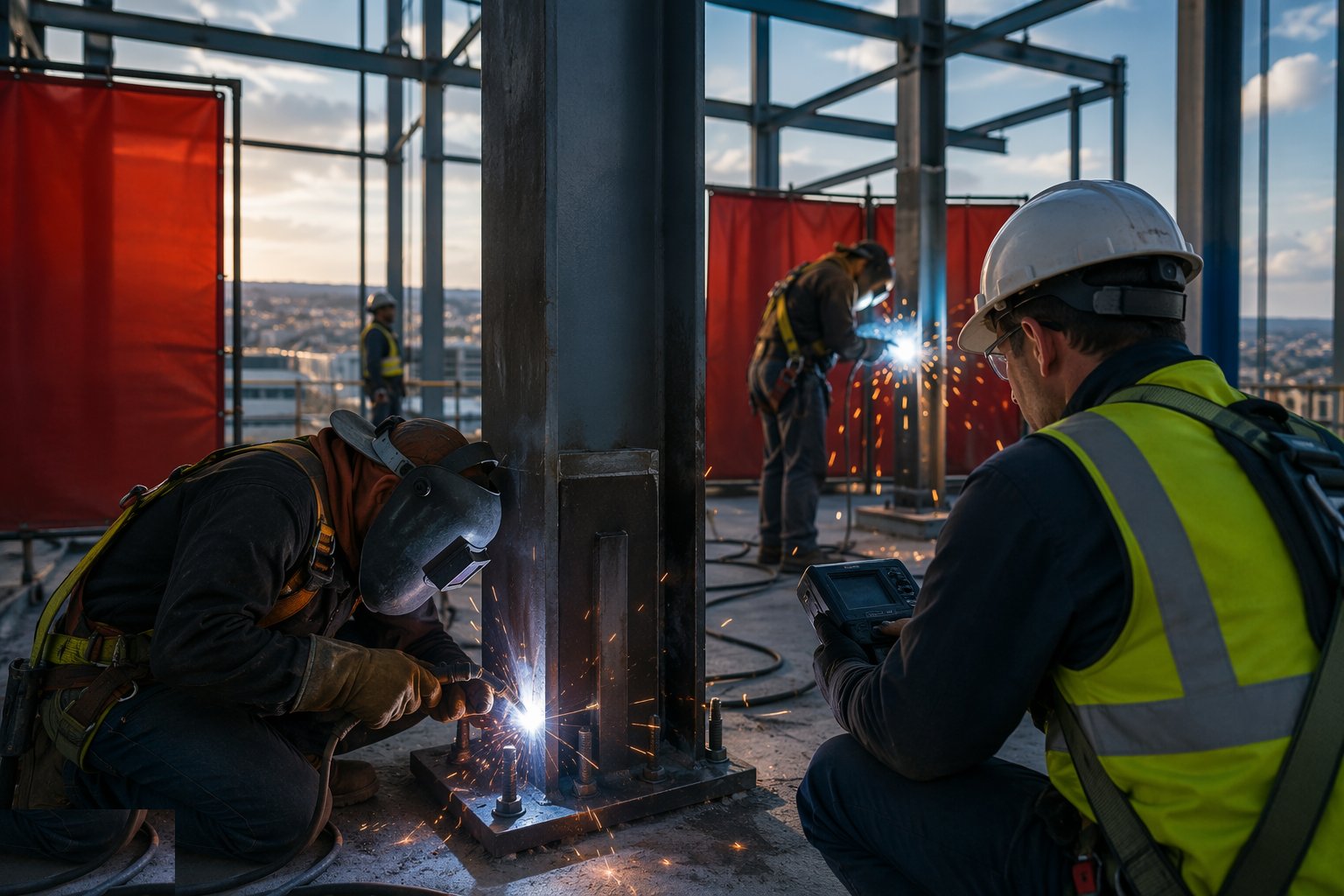 Approve procedures and qualify welders — Welded connections, step 1