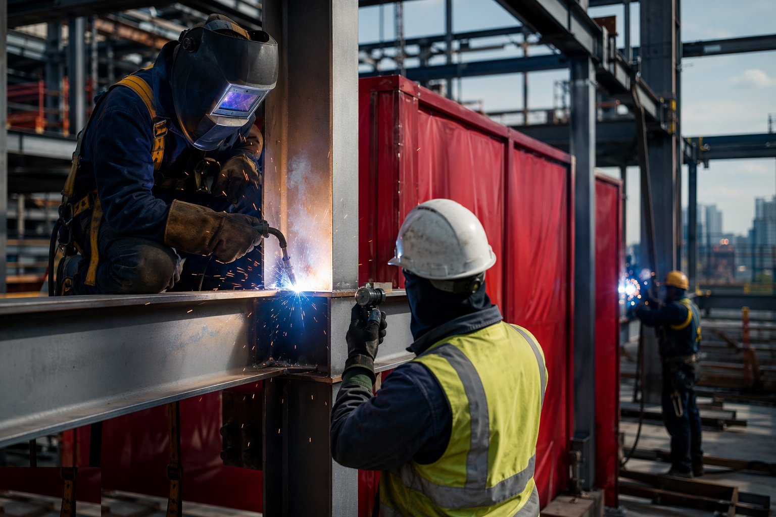 Weld with controlled heat input — Welded connections, step 3